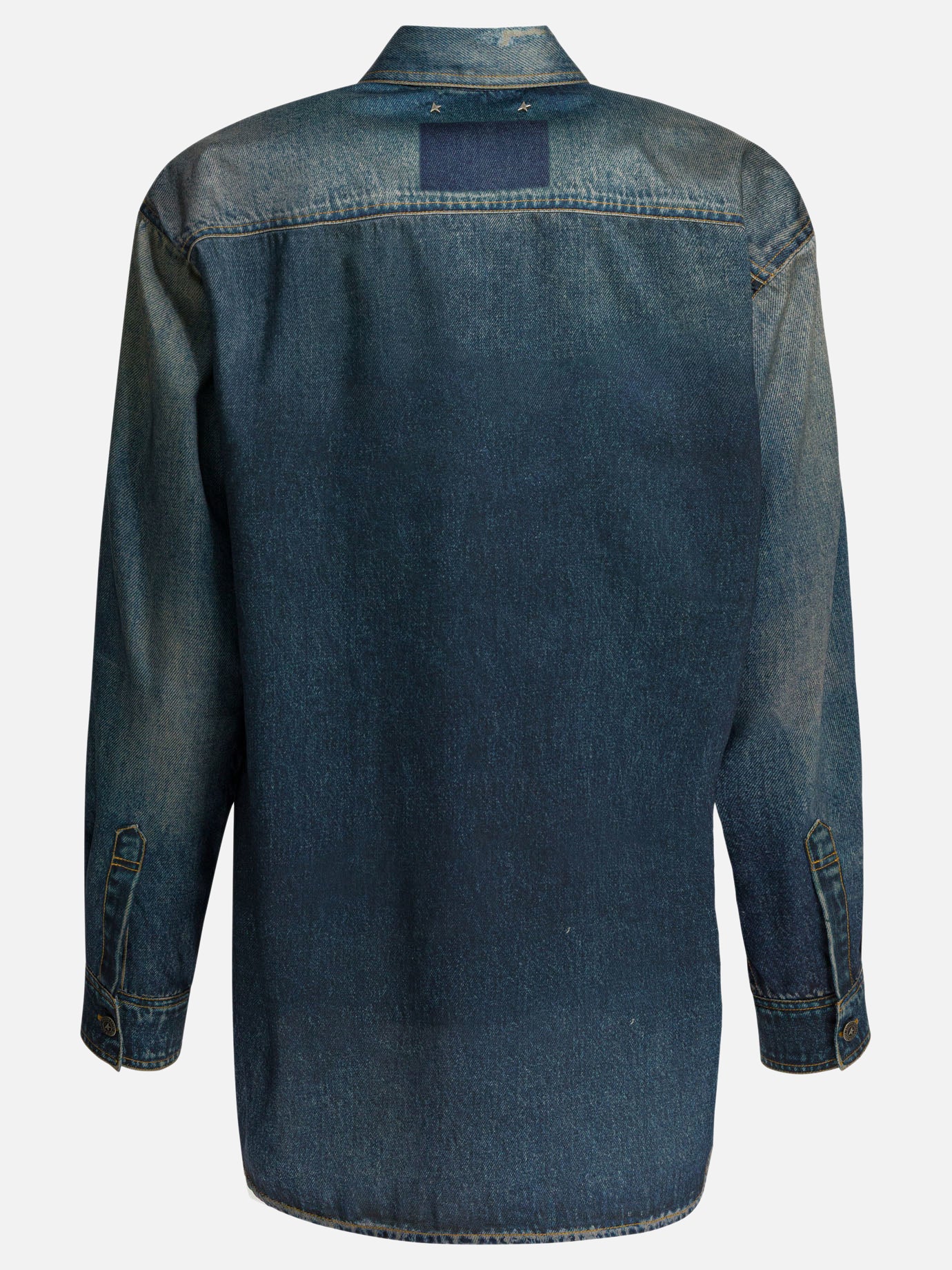 Overshirt jackets Solid colour  Blue - Golden Goose Women | PDP | Replica Handbags  | thumbnail_2