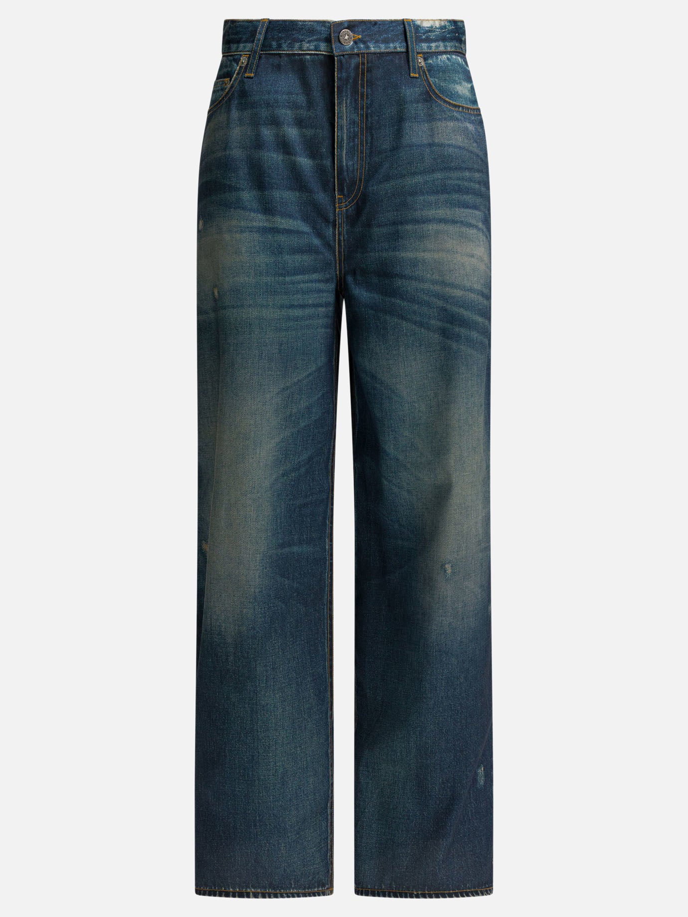 Straight-leg jeans Solid colour  Blue - Golden Goose Women | PDP | Replica Handbags  
