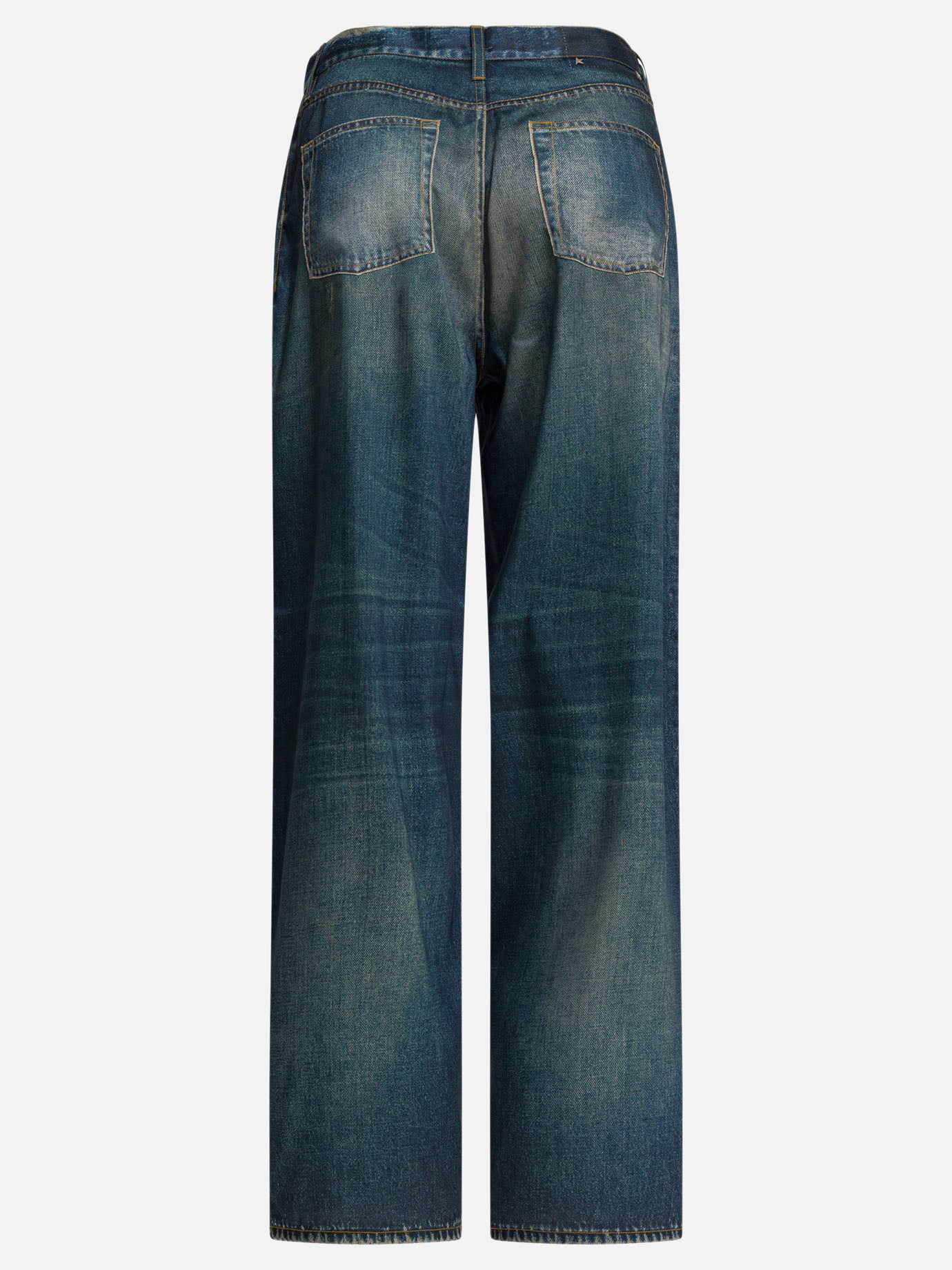 Straight-leg jeans Solid colour  Blue - Golden Goose Women | PDP | Replica Handbags  | 2
