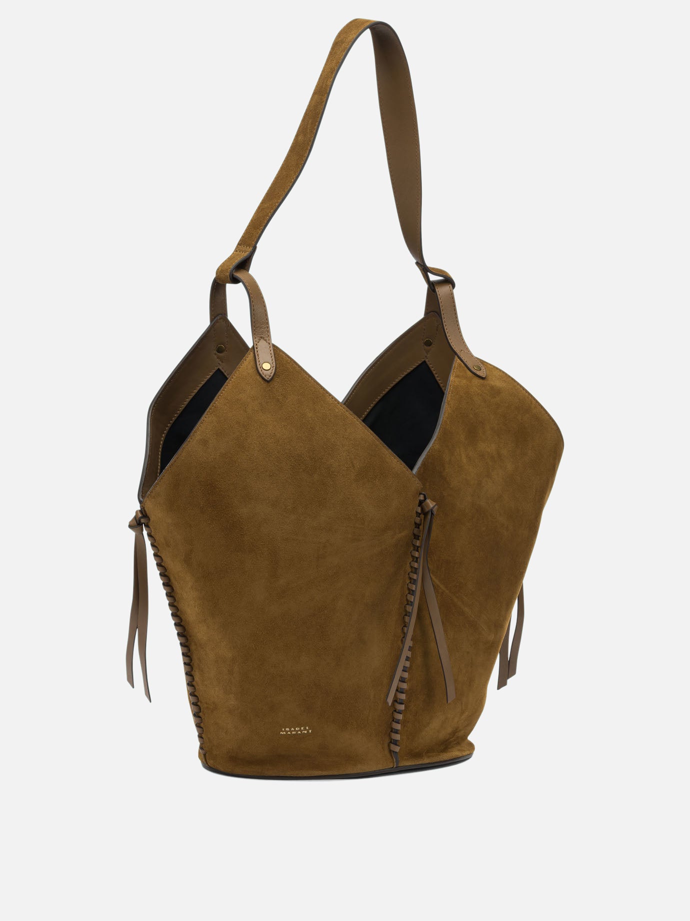 Large bags 100% calf velvet leather  Brown - Isabel Marant Women | PLP | Replica Handbags  | 2
