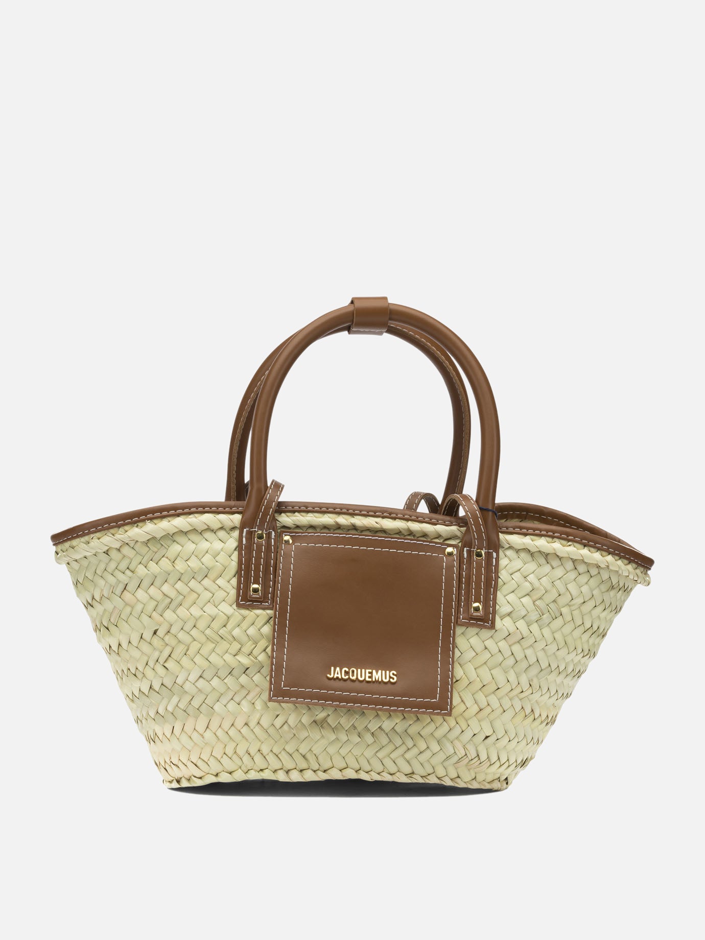 Medium bags 100% palm leaves - 100% leather  Beige - Jacquemus Women | PLP | Replica Handbags  
