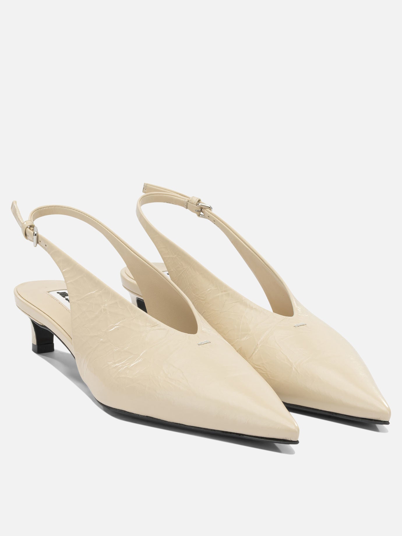 Slingbacks 100% calf leather - 100% calf leather  Beige - Jil Sander Women | PDP | Replica Handbags  | thumbnail_2