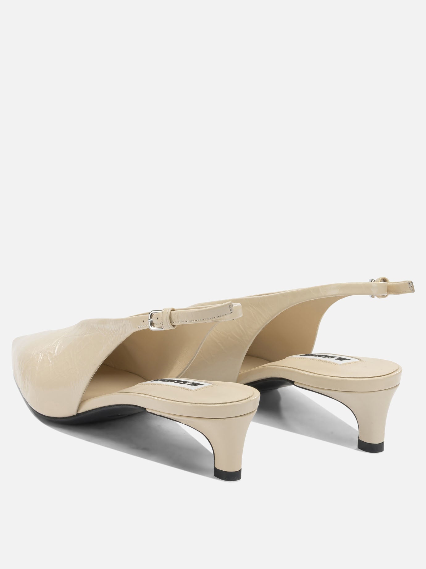 Slingbacks 100% calf leather - 100% calf leather  Beige - Jil Sander Women | PDP | Replica Handbags  | Zoom-Modal_4
