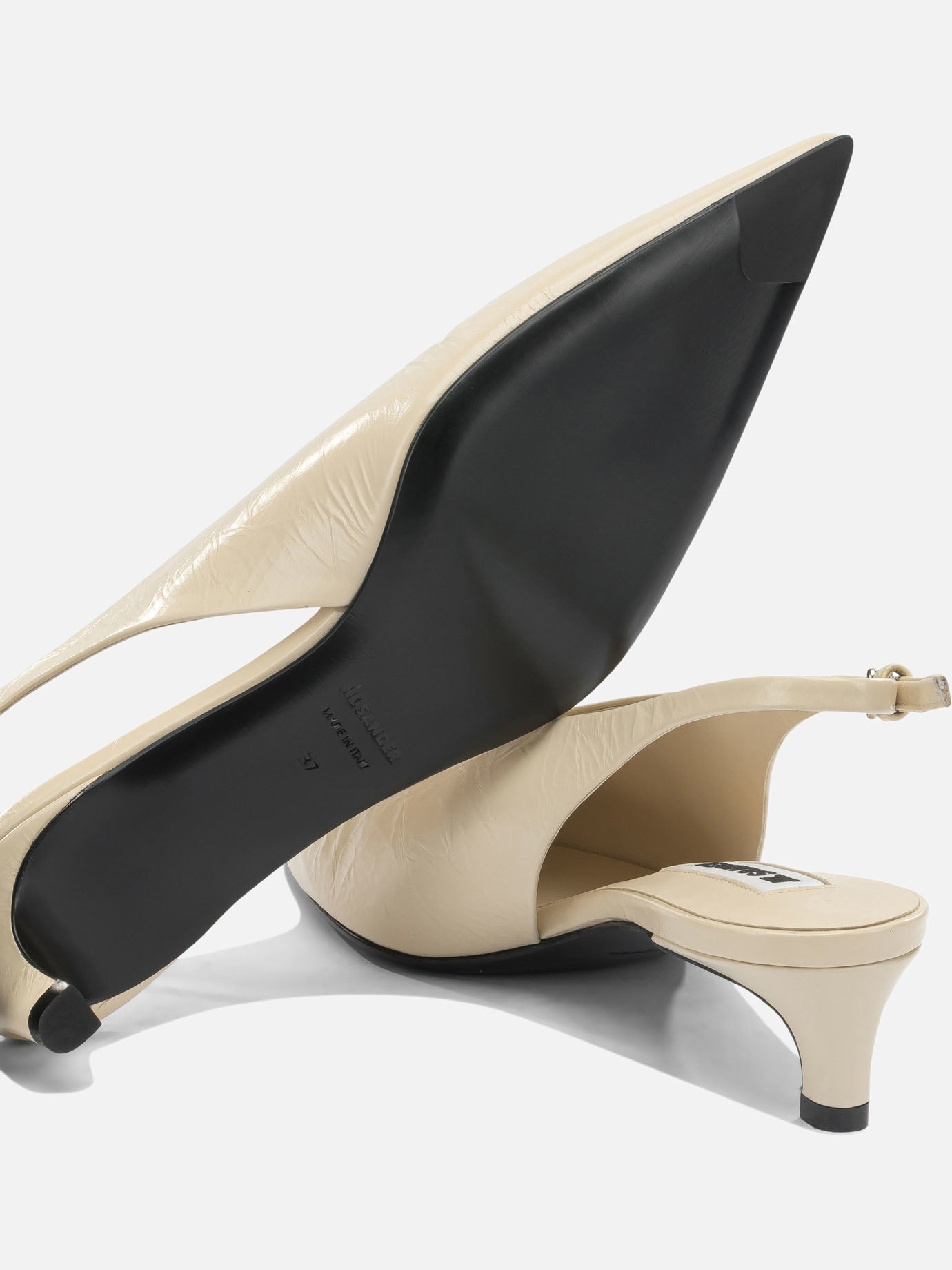 Slingbacks 100% calf leather - 100% calf leather  Beige - Jil Sander Women | PDP | Replica Handbags  | thumbnail_5