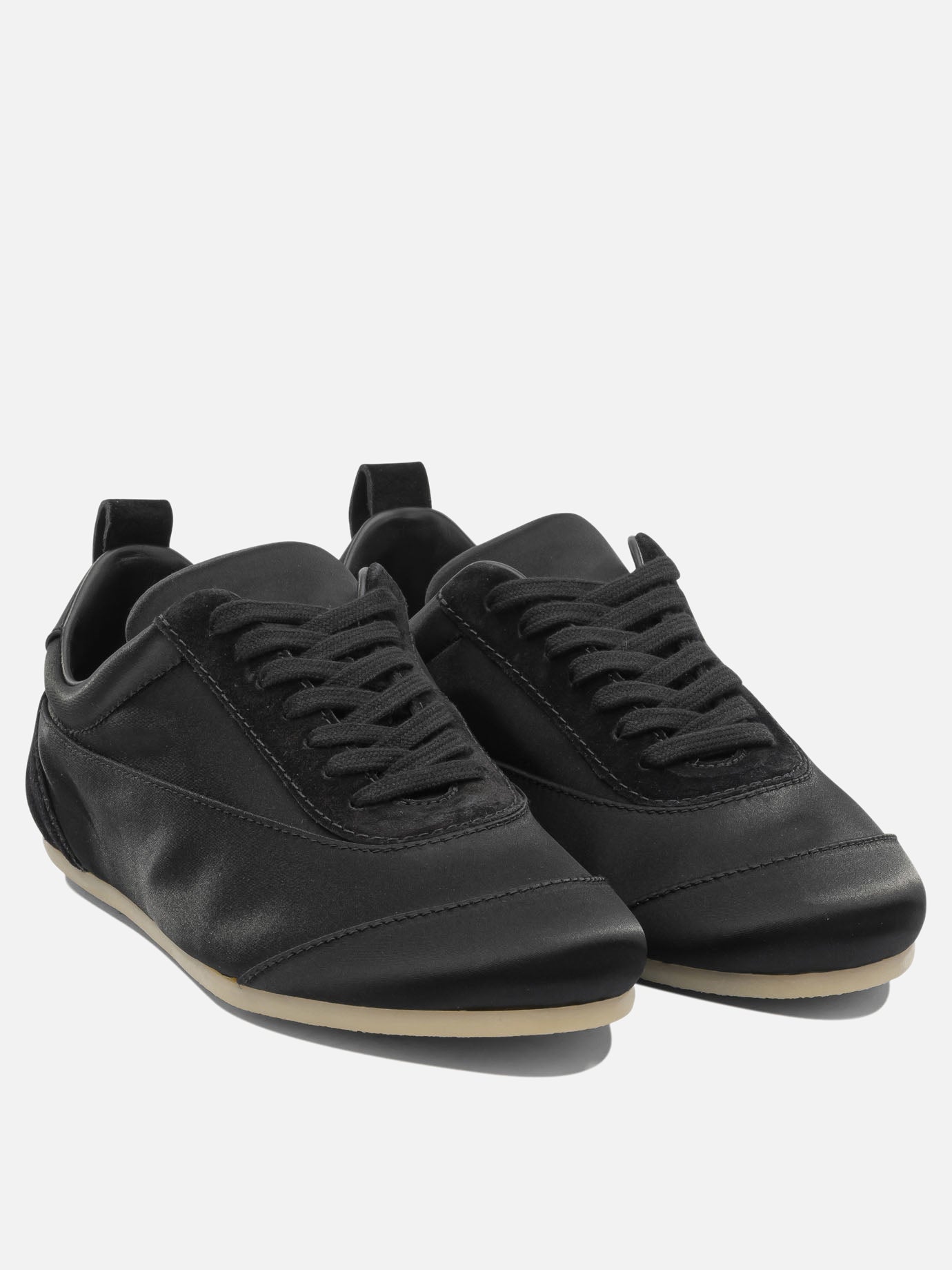 Low top sneakers 44% cotton 36% acetate 16% polyamide 4% elastane - 100% rubber  Black - Jil Sander Women | PLP | Replica Handbags  | 2
