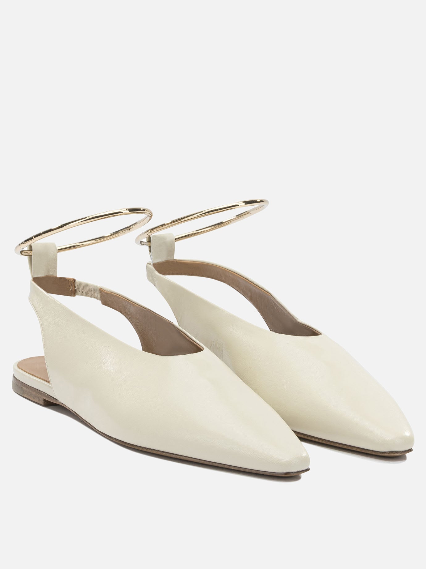 Classic ballet flats 100% goat leather - 100% calf leather  Beige - Jil Sander Women | PLP | Replica Handbags  | 2
