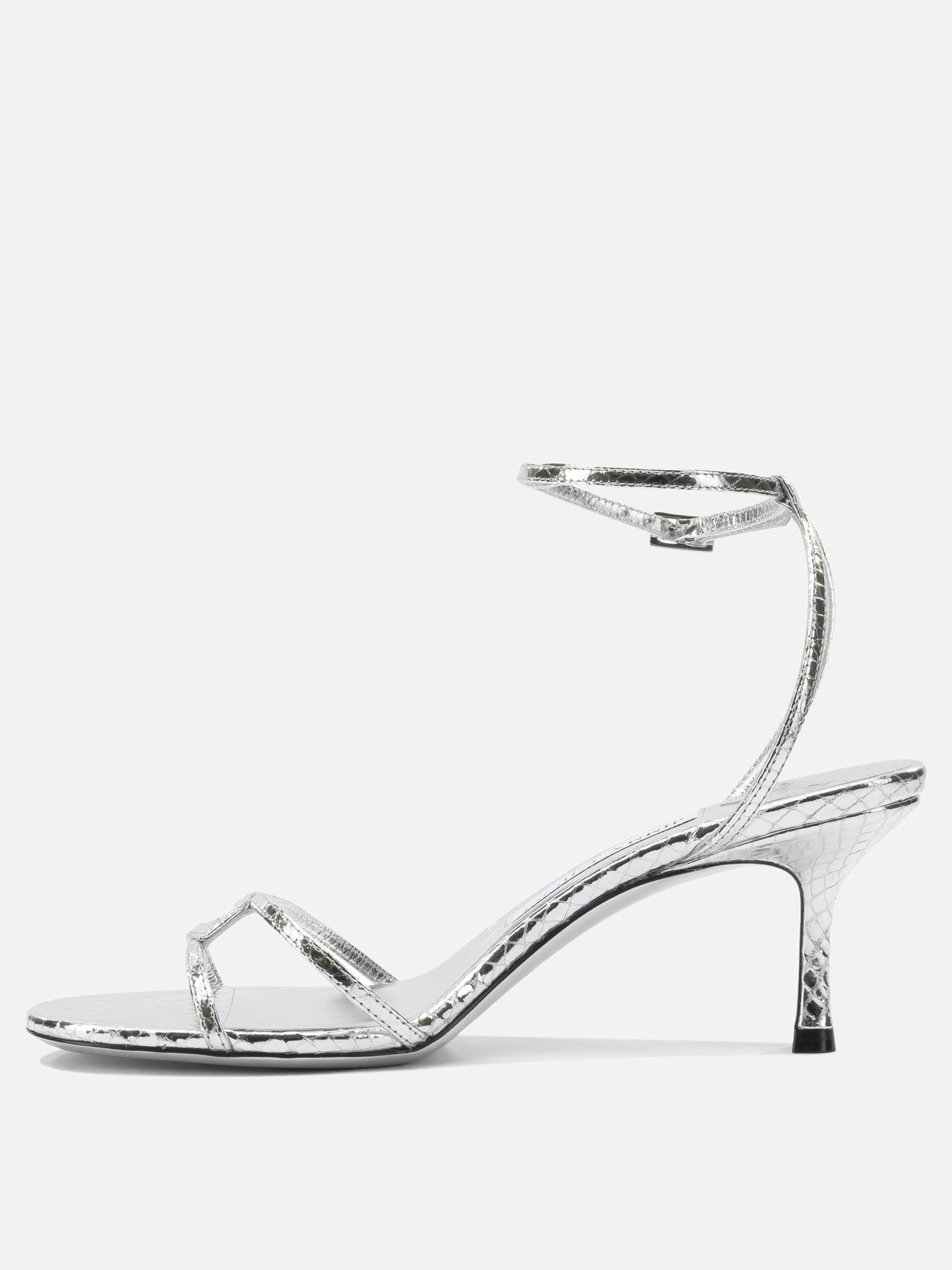 Heeled sandals 1998 LEO 100  Silver - Jimmy Choo Women | PDP | Replica Handbags  | thumbnail_3