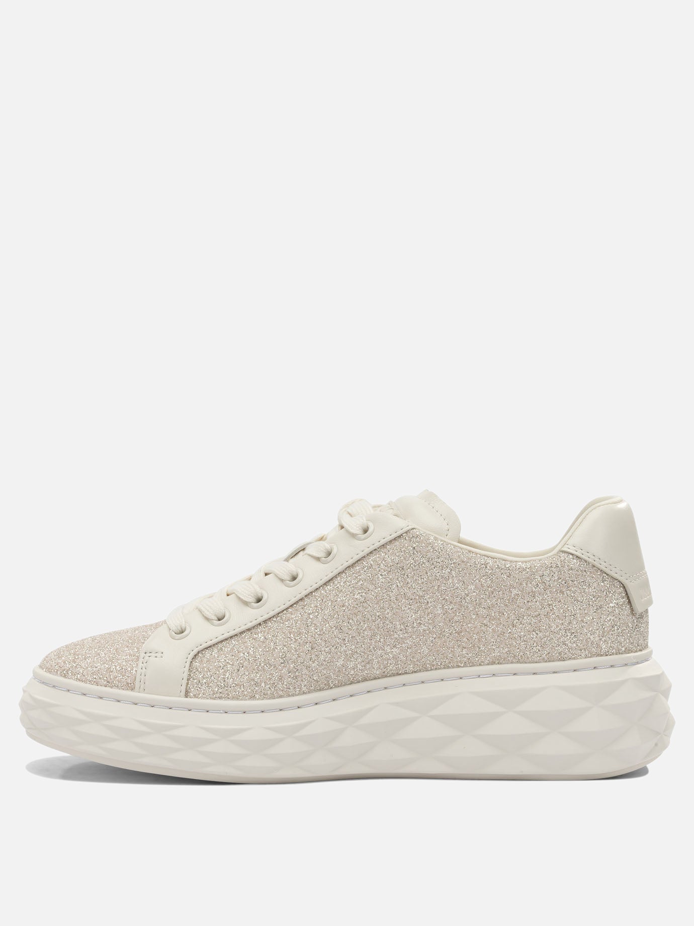 Low top sneakers 70% leather 24% textile 5% metal 1% rubber - 100% rubber  Gold - Jimmy Choo Women | PDP | Replica Handbags  | thumbnail_3