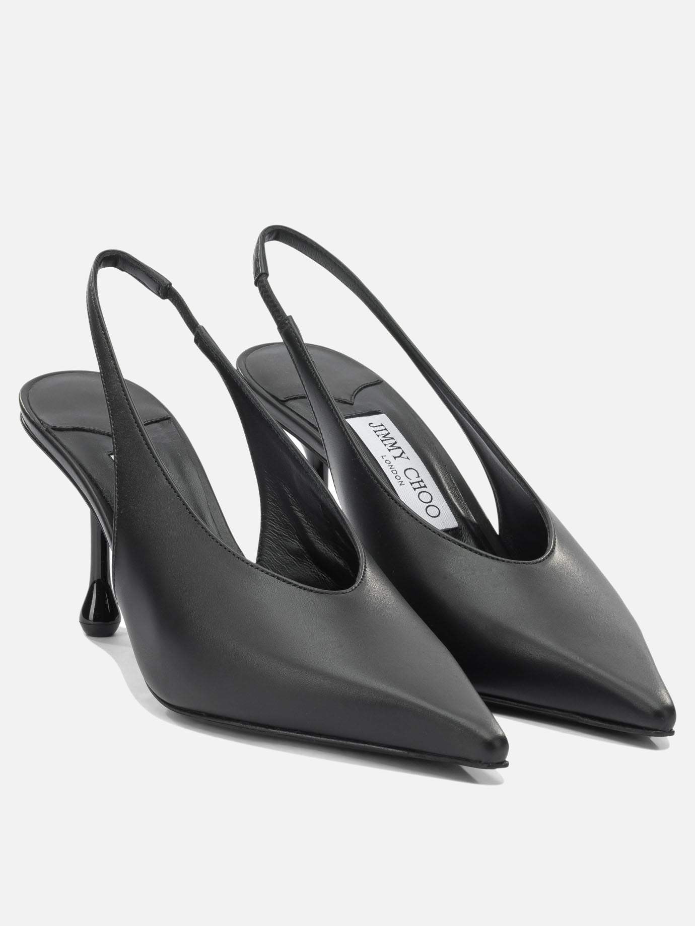 Slingbacks 87% leather 5% salpa 5% plastic 3% metal - 50% calf 50% rubber  Black - Jimmy Choo Women | PLP | Replica Handbags  | 2
