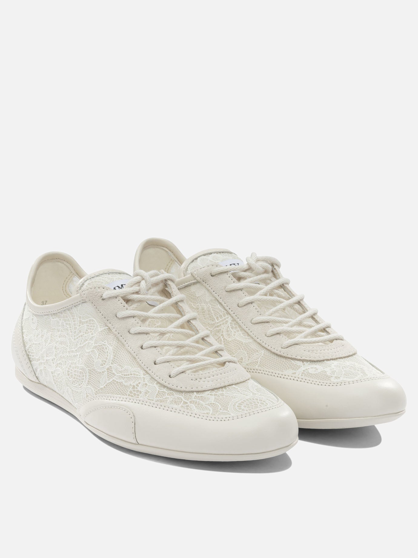 Low top sneakers 50% textile 44% leather 5% metal 1% rubber - 100% rubber  White - Jimmy Choo Women | PLP | Replica Handbags  | 2
