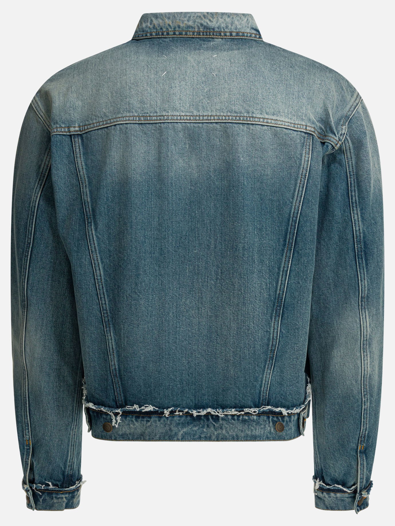Denim jackets Solid colour  Blue - Maison Margiela Men | PDP | Replica Handbags  | thumbnail_2