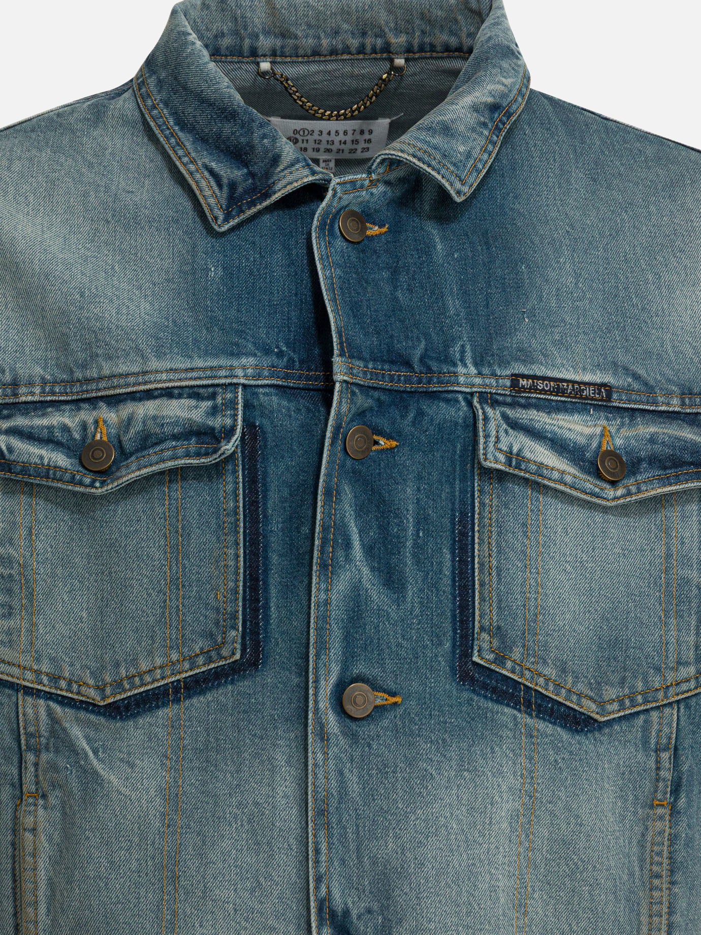 Denim jackets Solid colour  Blue - Maison Margiela Men | PDP | Replica Handbags  | Zoom-Modal_3
