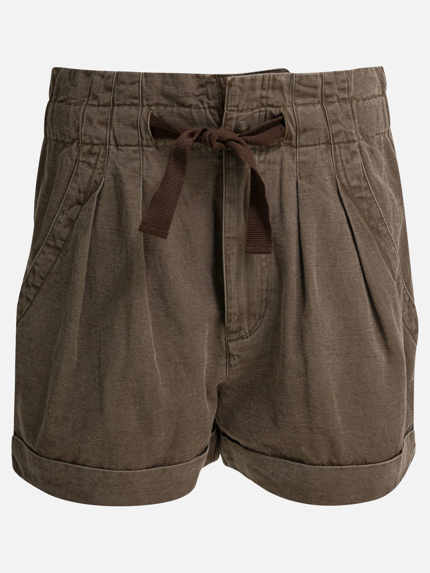 Drawstring shorts Solid colour  Brown - Marant Étoile Women | PLP | Replica Handbags  

