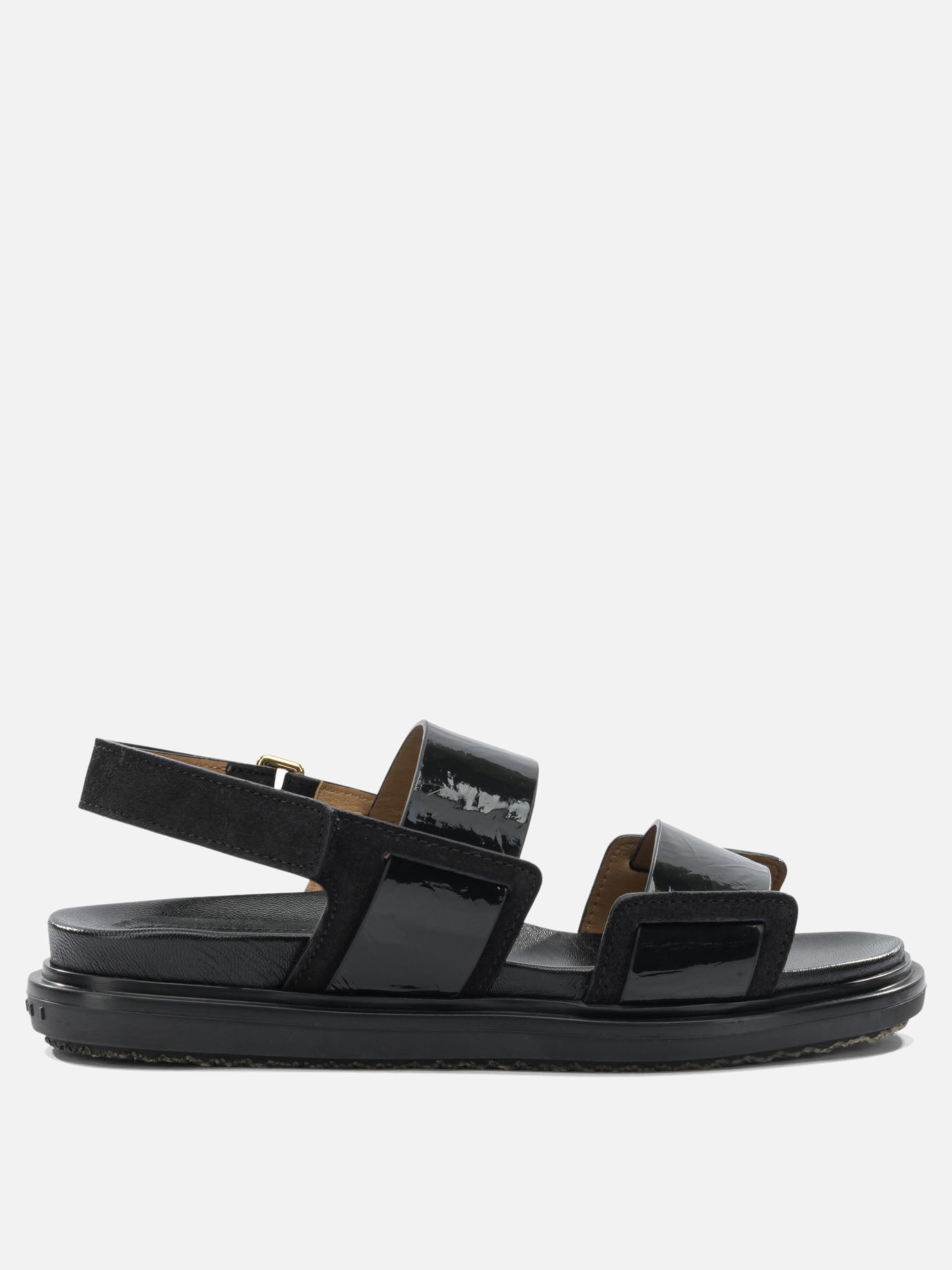Flat sandals 100% calf leather - 100% rubber  Black - Marni Women | PDP | Replica Handbags  
