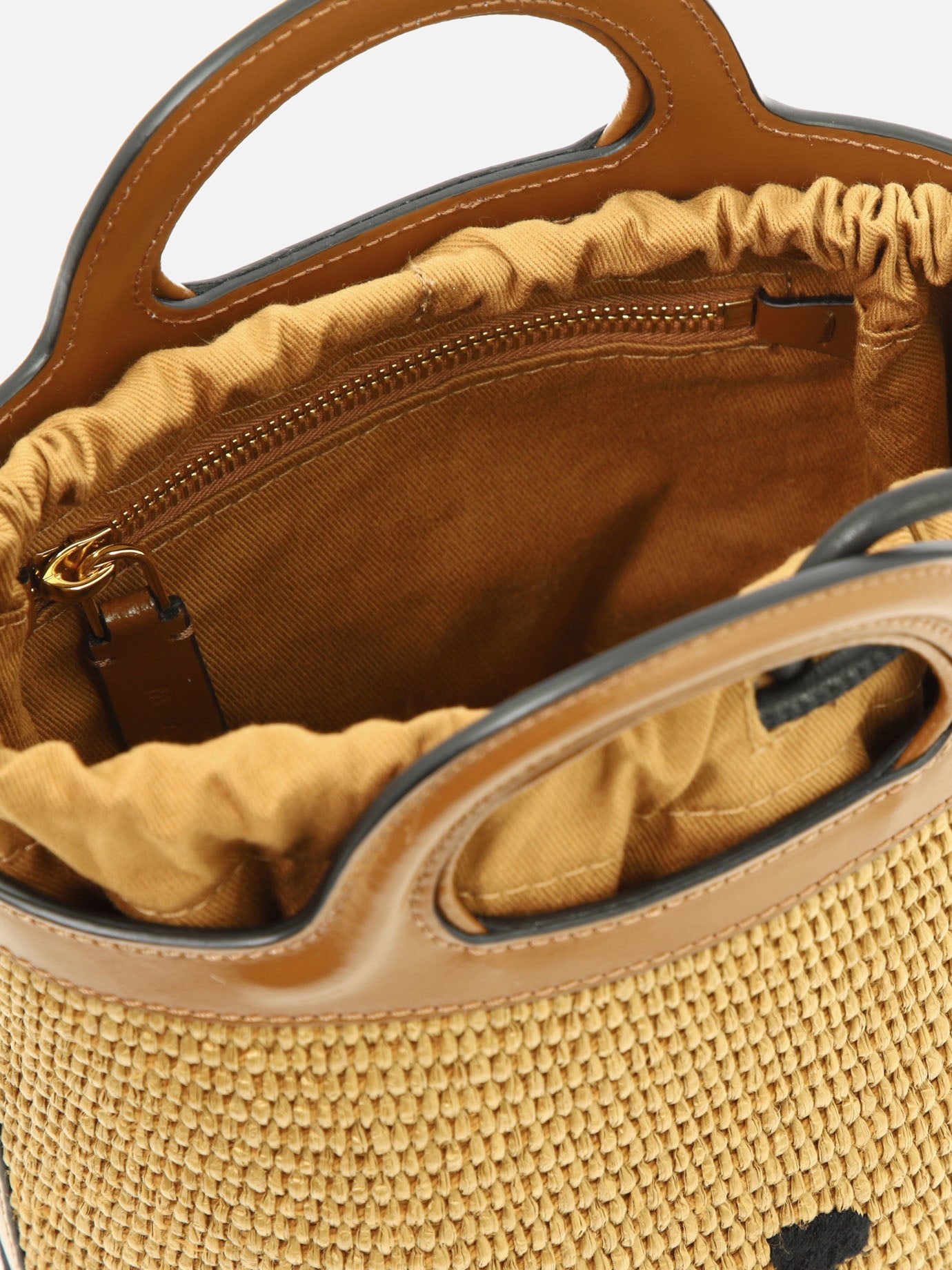 Mini bags 52% cotton 48% polyamide - 100% leather - Lining: 100% cotton  Beige - Marni Women | PDP | Replica Handbags  | Zoom-Modal_5
