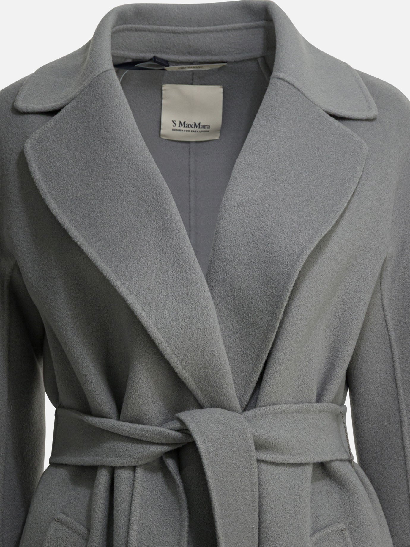 Long coats Solid colour  Grey - Max Mara S Women | PDP | Replica Handbags  | Zoom-Modal_3
