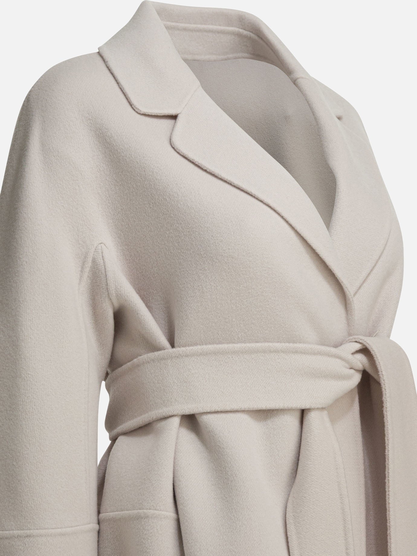 Short coats Solid colour  White - Max Mara S Women | PDP | Replica Handbags  | thumbnail_4