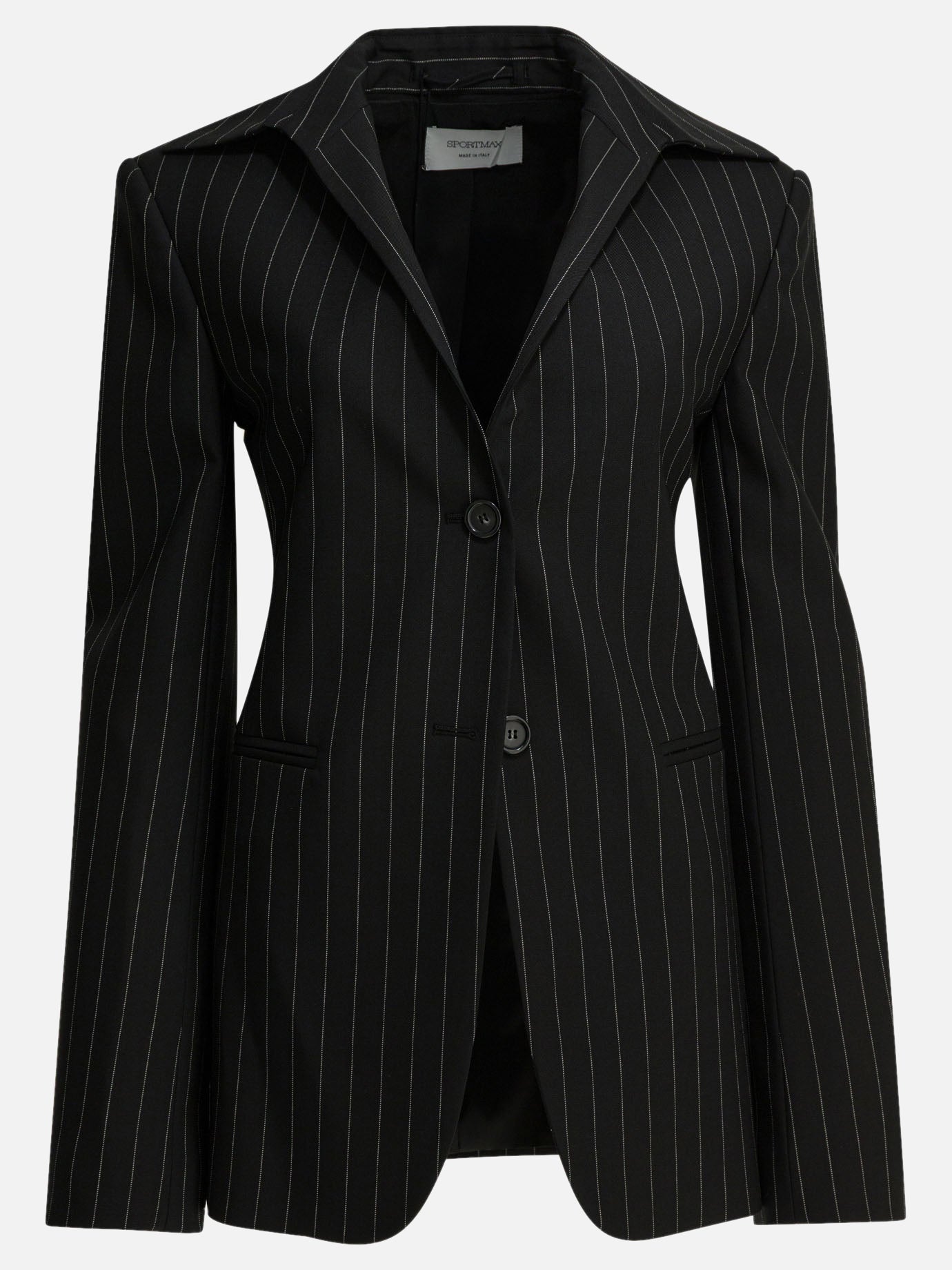 Blazers Pinstriped  Black - Max Mara Sportmax Women | PDP | Replica Handbags  | Zoom-Modal
