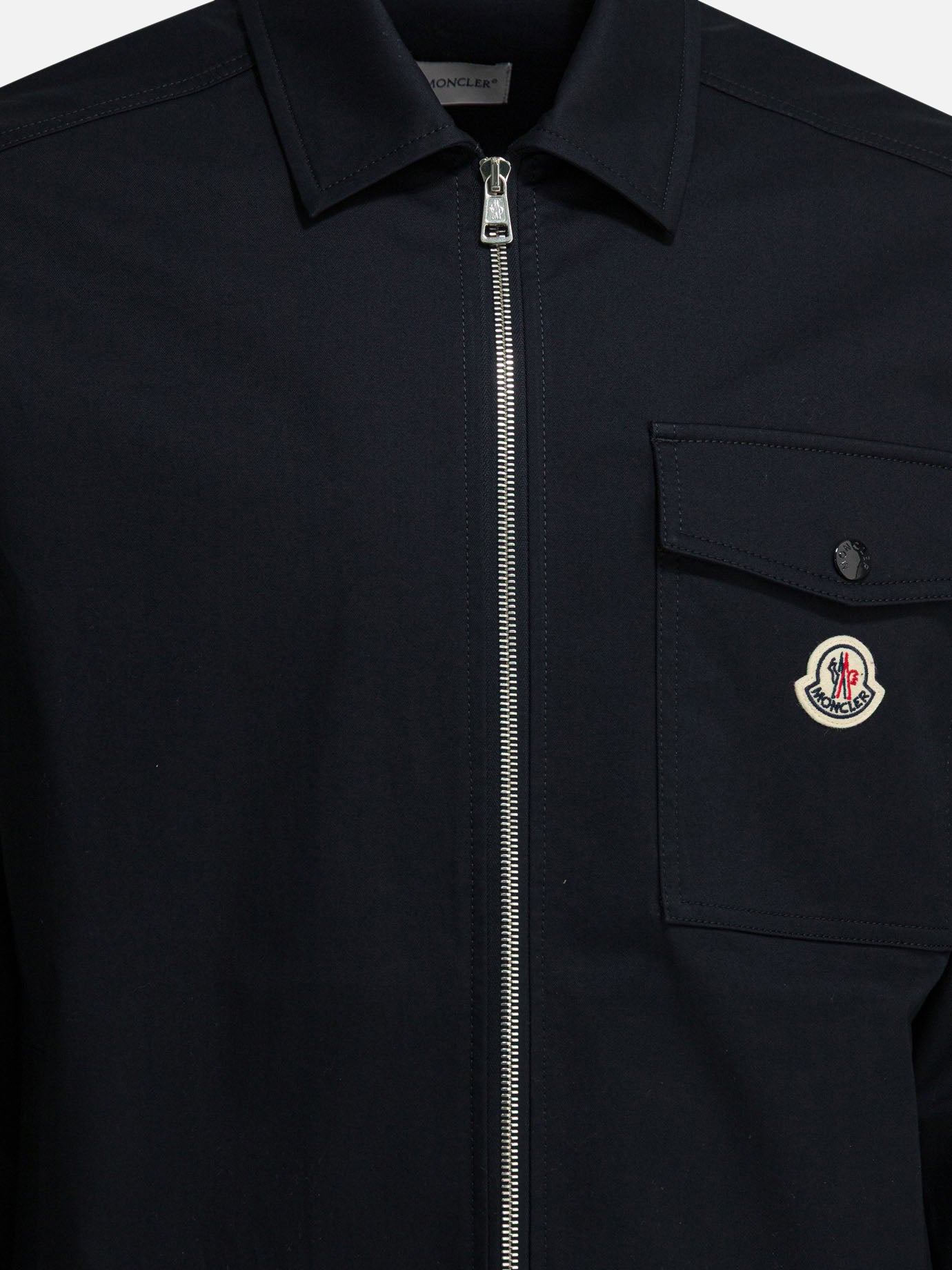 Overshirt jackets Logo  Blue - Moncler Men | PDP | Replica Handbags  | thumbnail_3