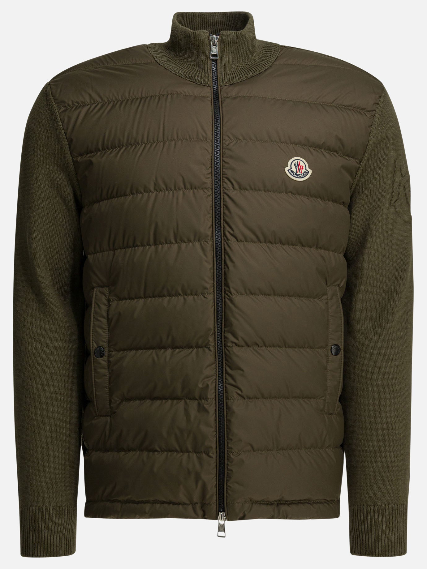 Down jackets Logo  Green - Moncler Men | PDP | Replica Handbags  | thumbnail