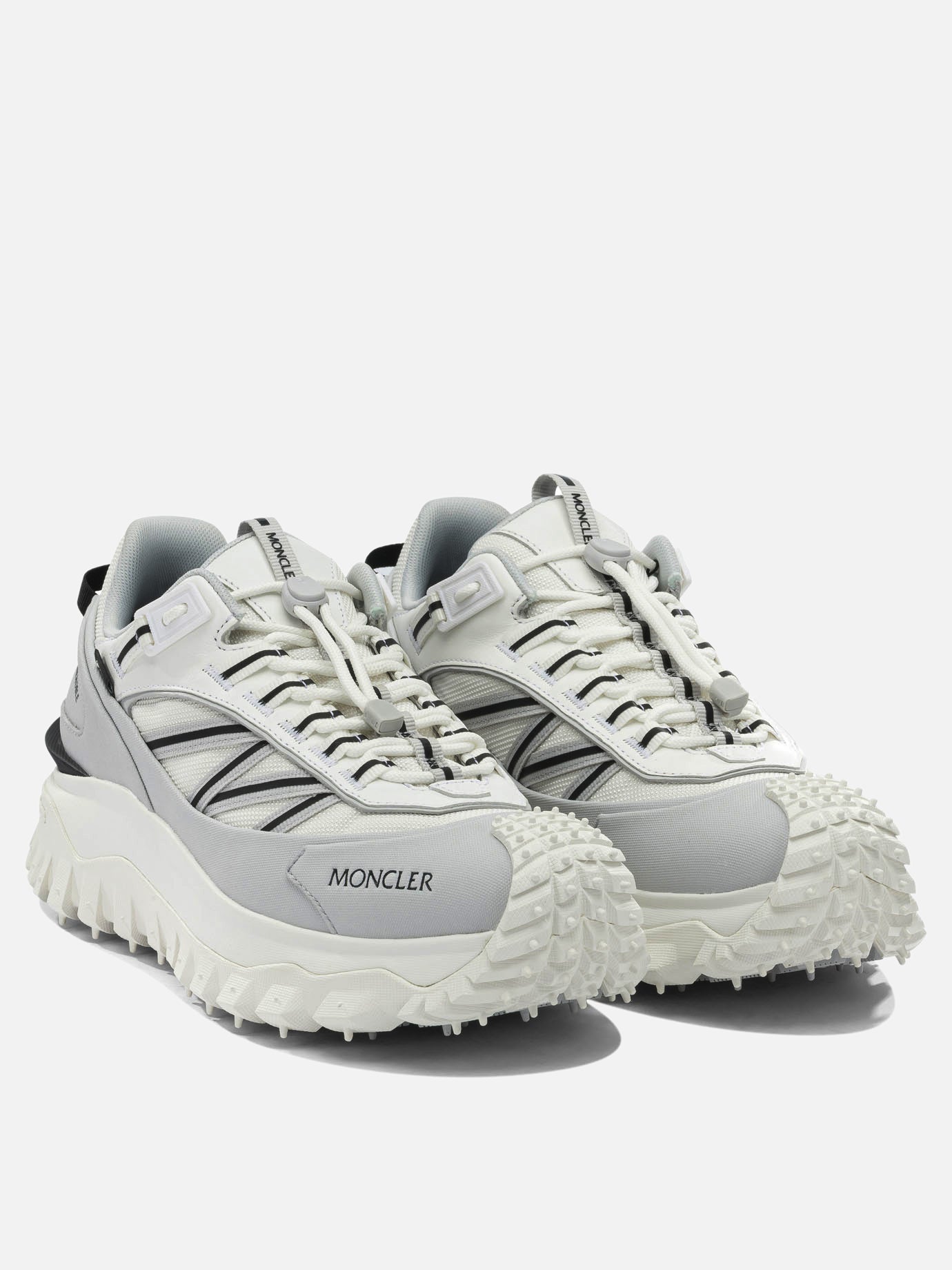 Low top sneakers 100% polyamide - 100% rubber  White - Moncler Men | PDP | Replica Handbags  | thumbnail_2