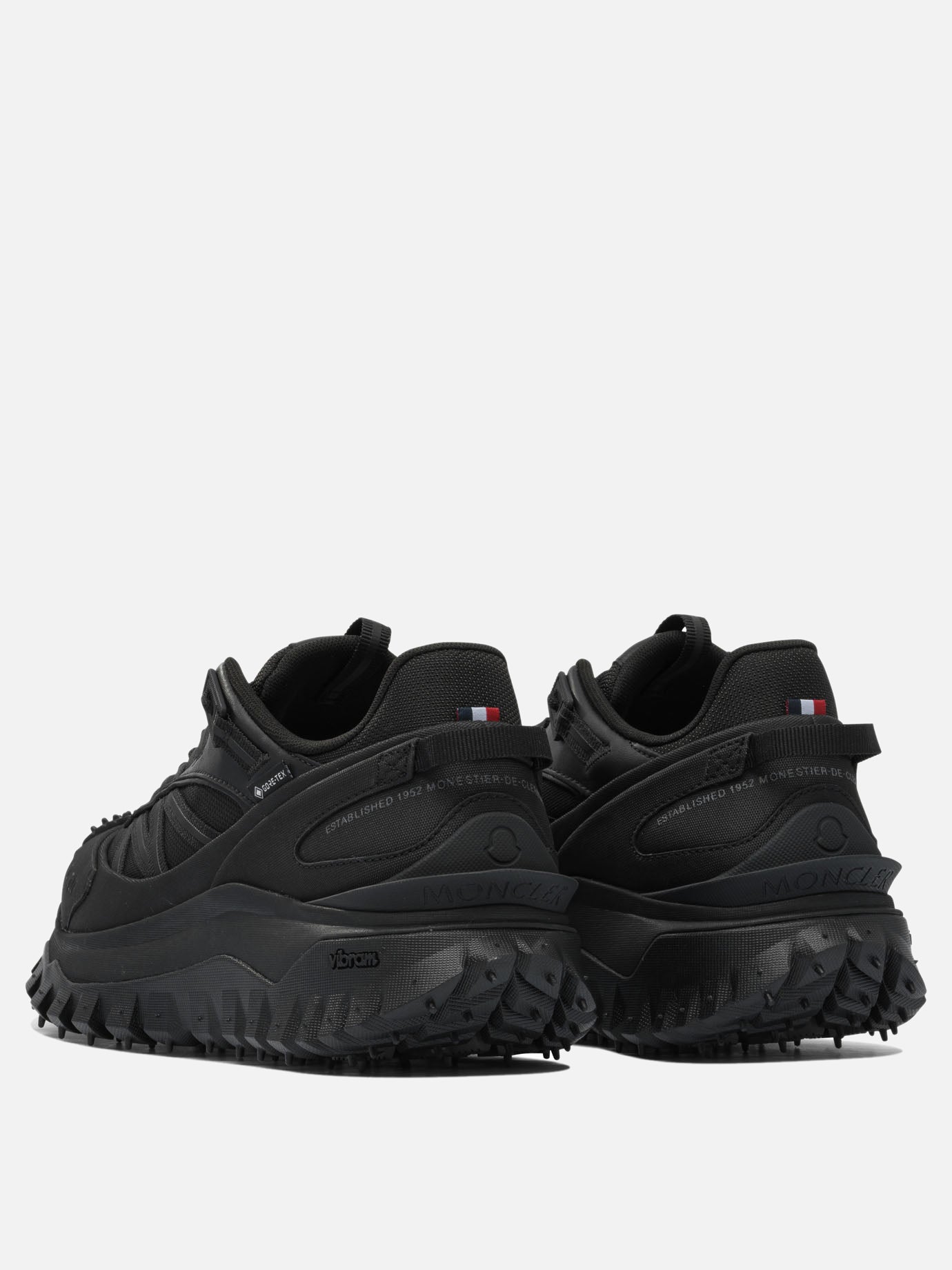 Low top sneakers 100% polyamide - 100% rubber  Black - Moncler Men | PDP | Replica Handbags  | Zoom-Modal_4
