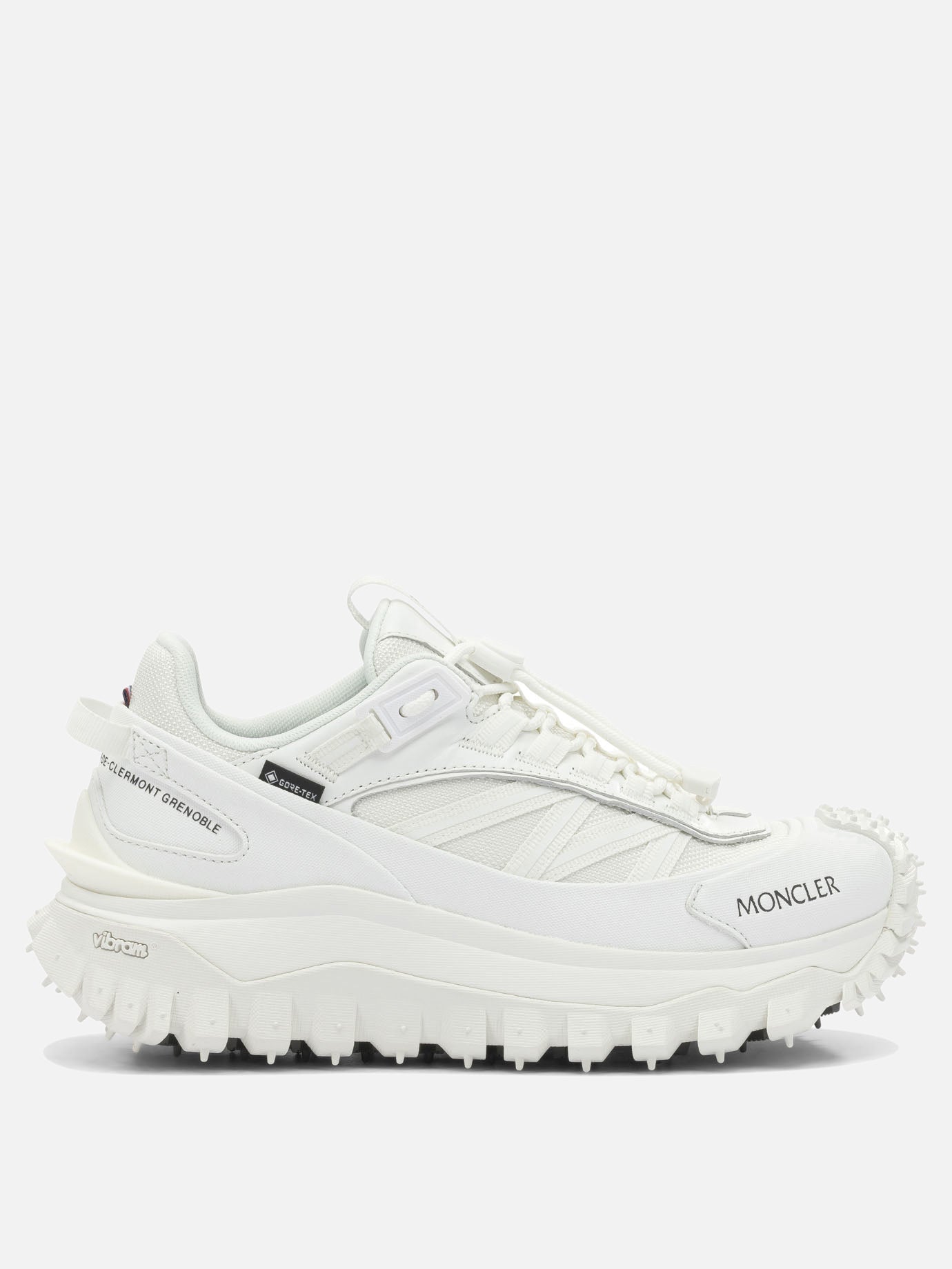 Low top sneakers 60% nylon 40% leather - 100% rubber  White - Moncler Women | PDP | Replica Handbags  | thumbnail