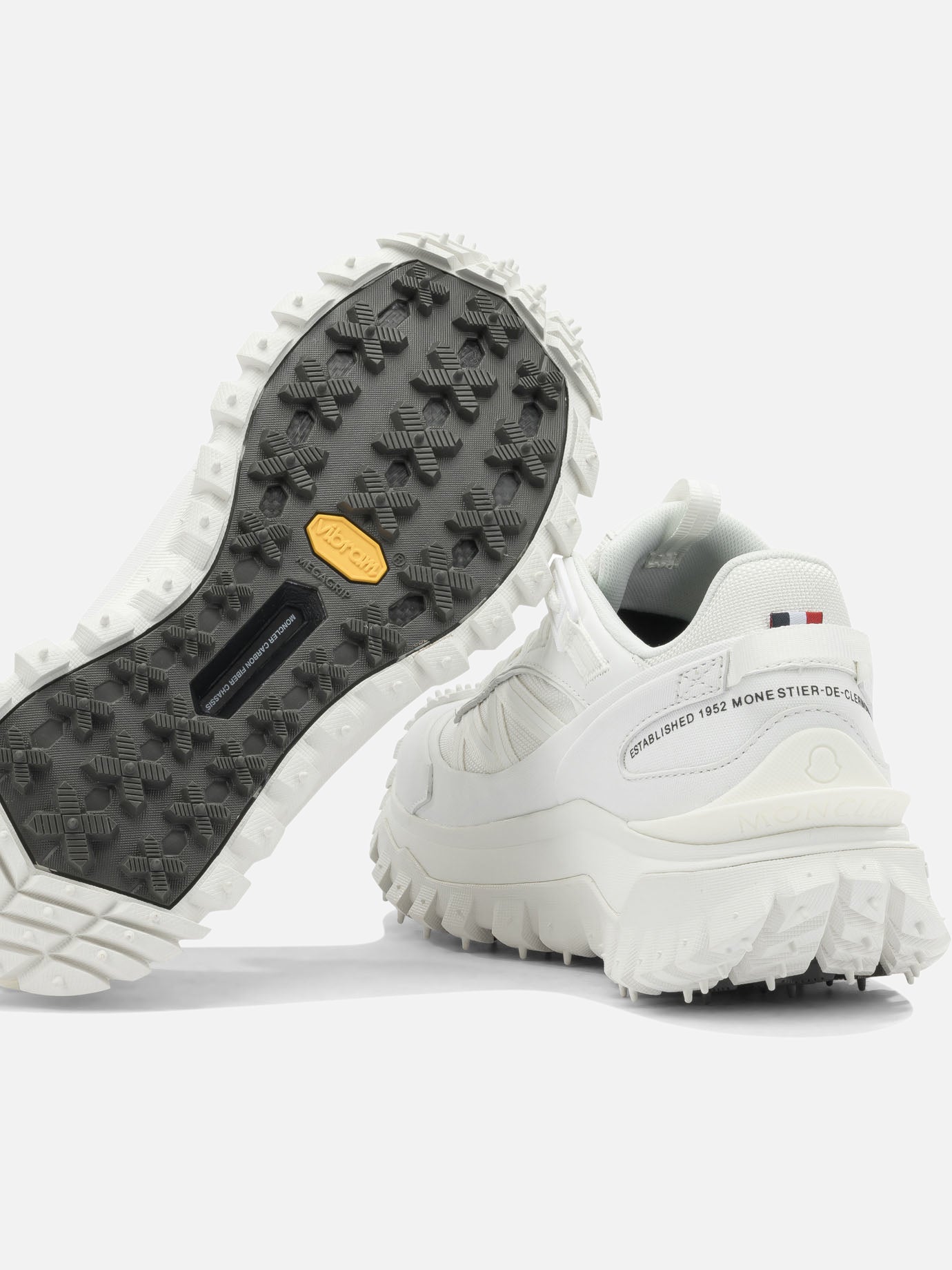 Low top sneakers 60% nylon 40% leather - 100% rubber  White - Moncler Women | PDP | Replica Handbags  | thumbnail_5