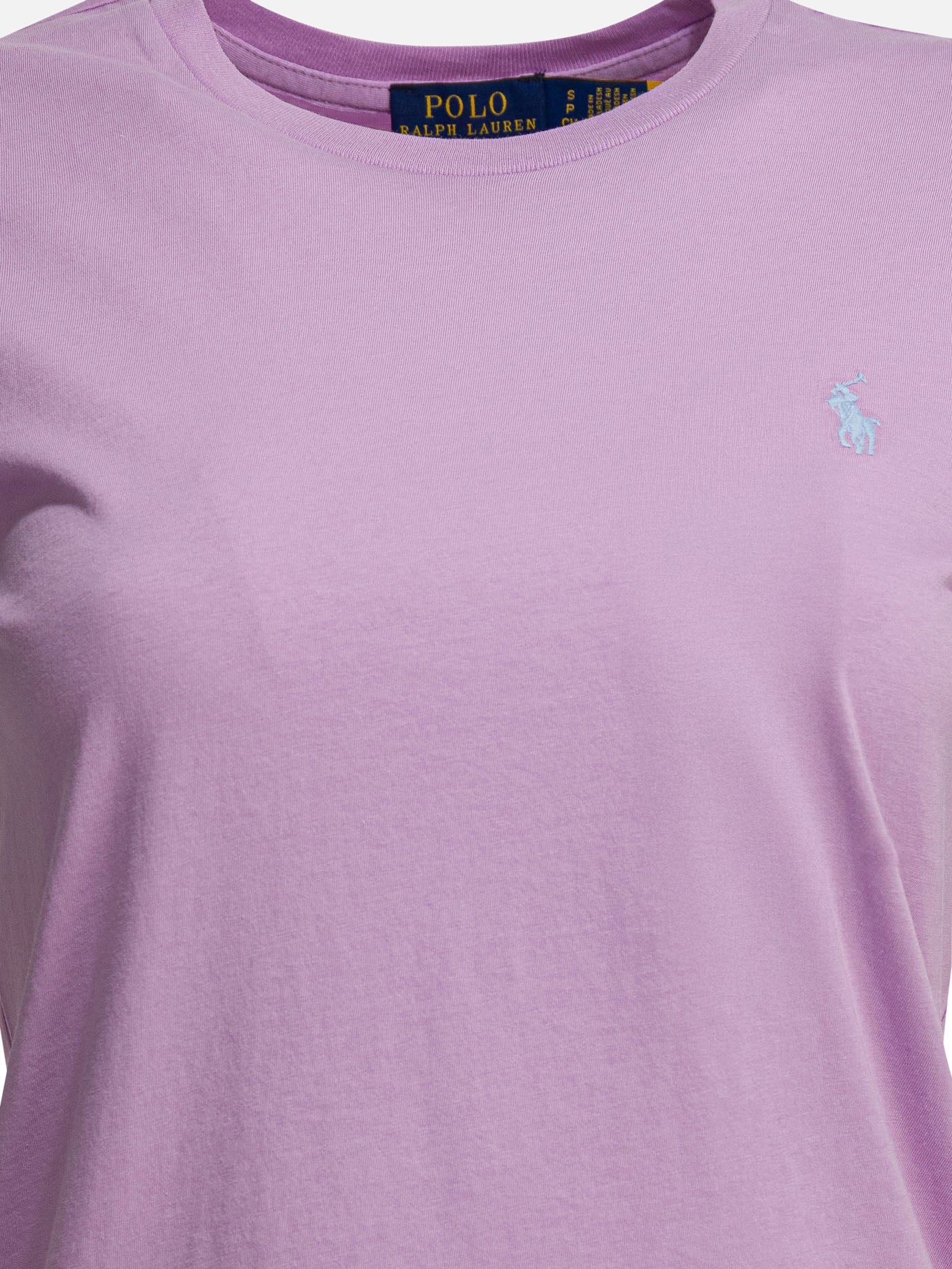 Crewneck t-shirts Logo  Purple - Polo Ralph Lauren Women | PDP | Replica Handbags  | thumbnail_3