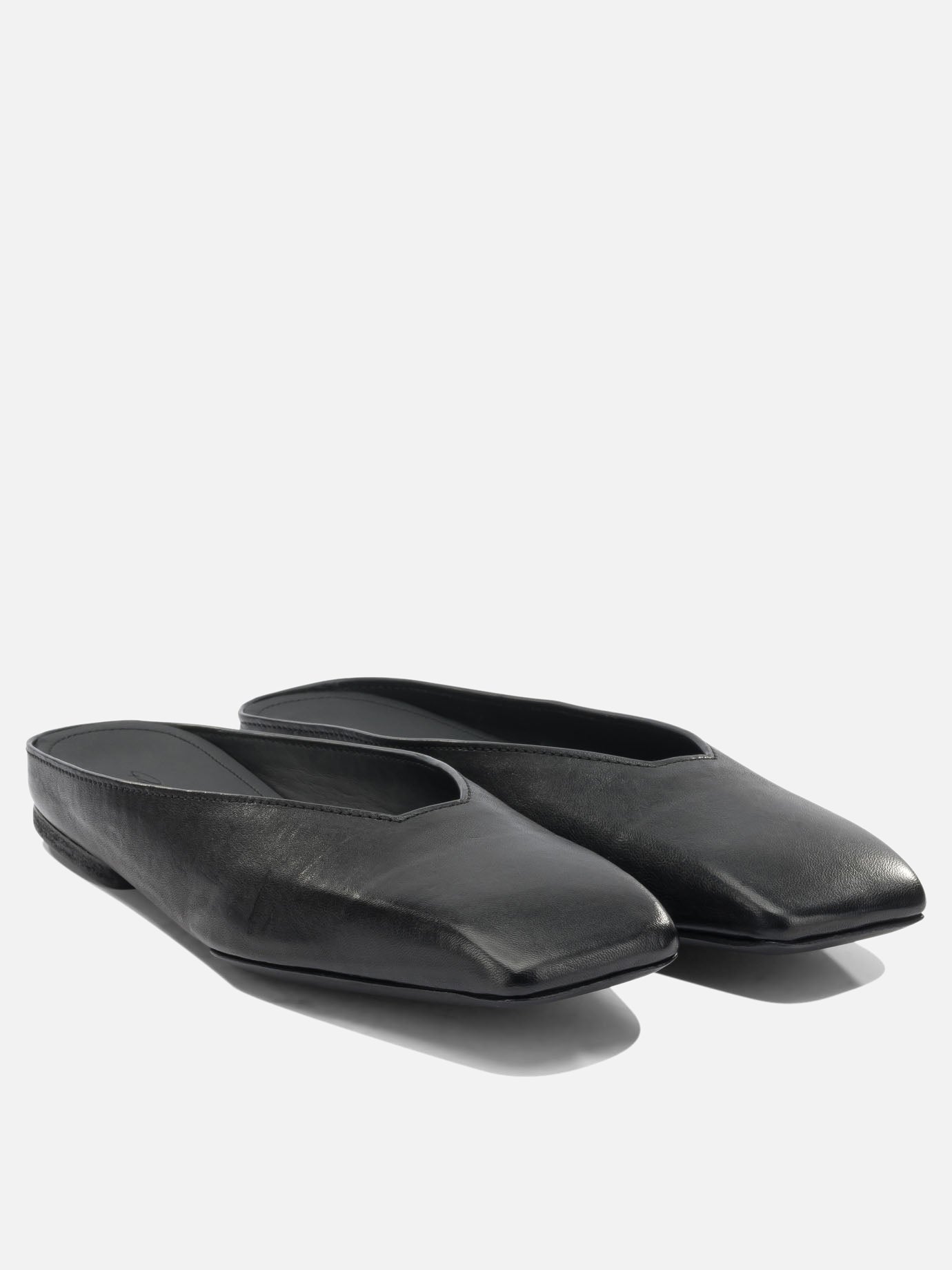 Slippers 100% ram leather - 100% cow leather  Black - Rick Owens Women | PDP | Replica Handbags  | thumbnail_2