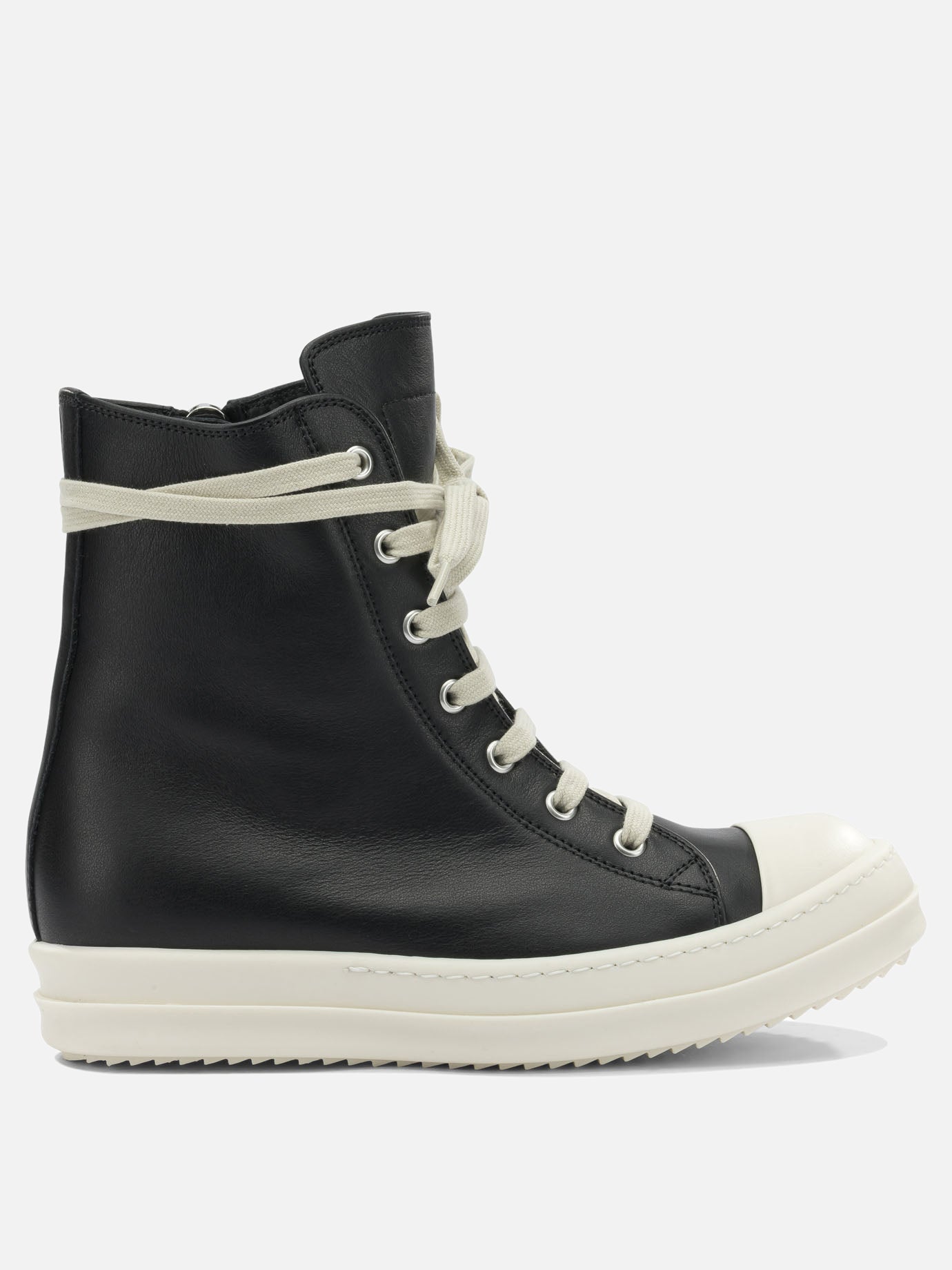 Low top sneakers 100% cow leather - 100% thermoplastic rubber  Black - Rick Owens Women | PDP | Replica Handbags  
