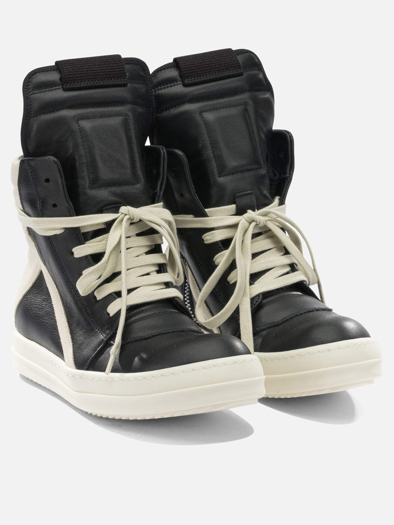 High top sneakers 100% cow leather - 100% thermoplastic rubber  Black - Rick Owens Women | PDP | Replica Handbags  | 2
