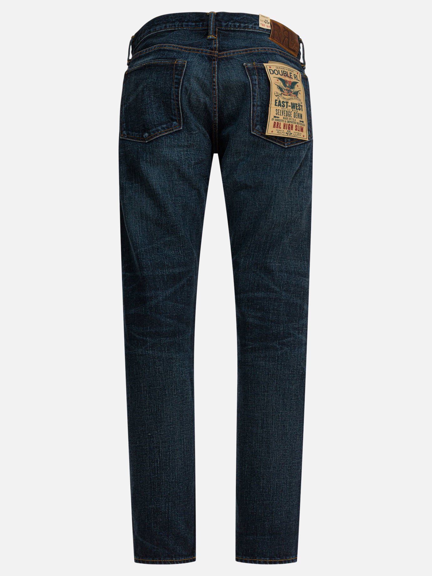Straight-leg jeans Solid colour  Blue - RRL by Ralph Lauren Men | PDP | Replica Handbags  | Zoom-Modal_2
