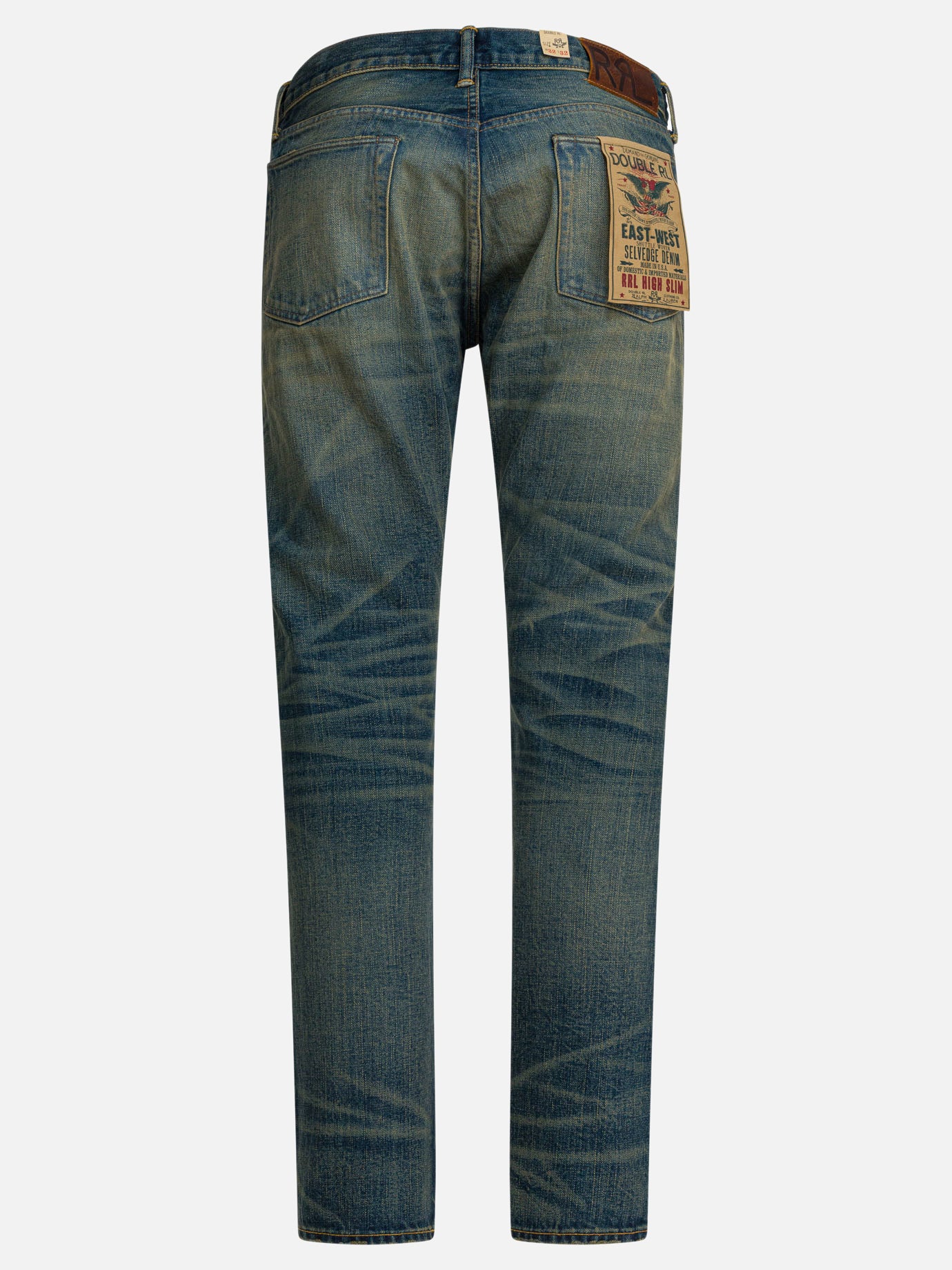 Straight-leg jeans Solid colour  Blue - RRL by Ralph Lauren Men | PLP | Replica Handbags  | 2

