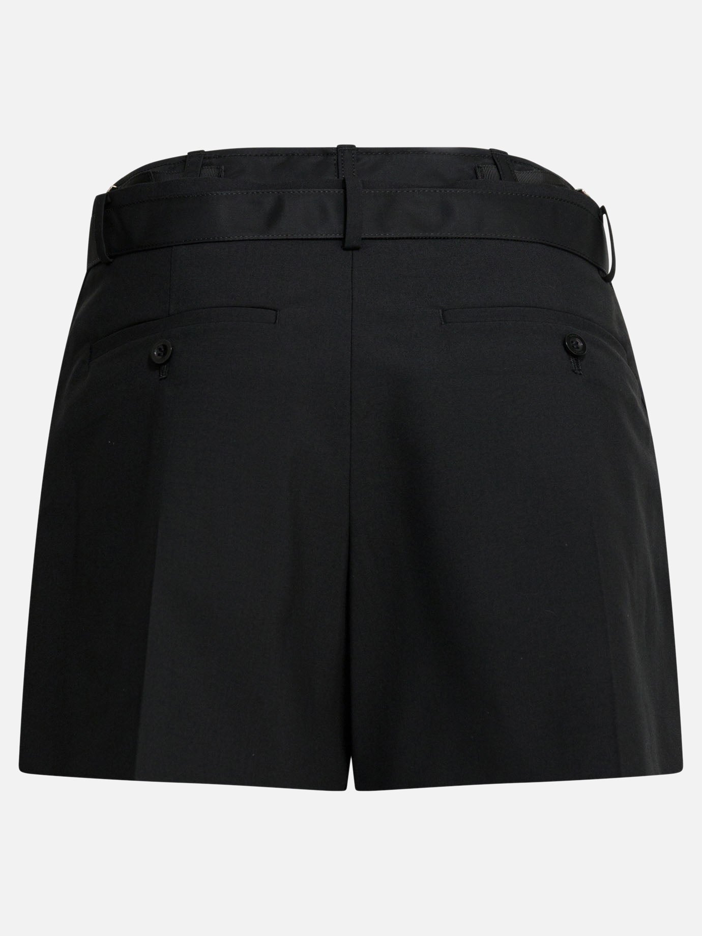 Formal shorts Solid colour  Black - Sacai Women | PDP | Replica Handbags  | 2
