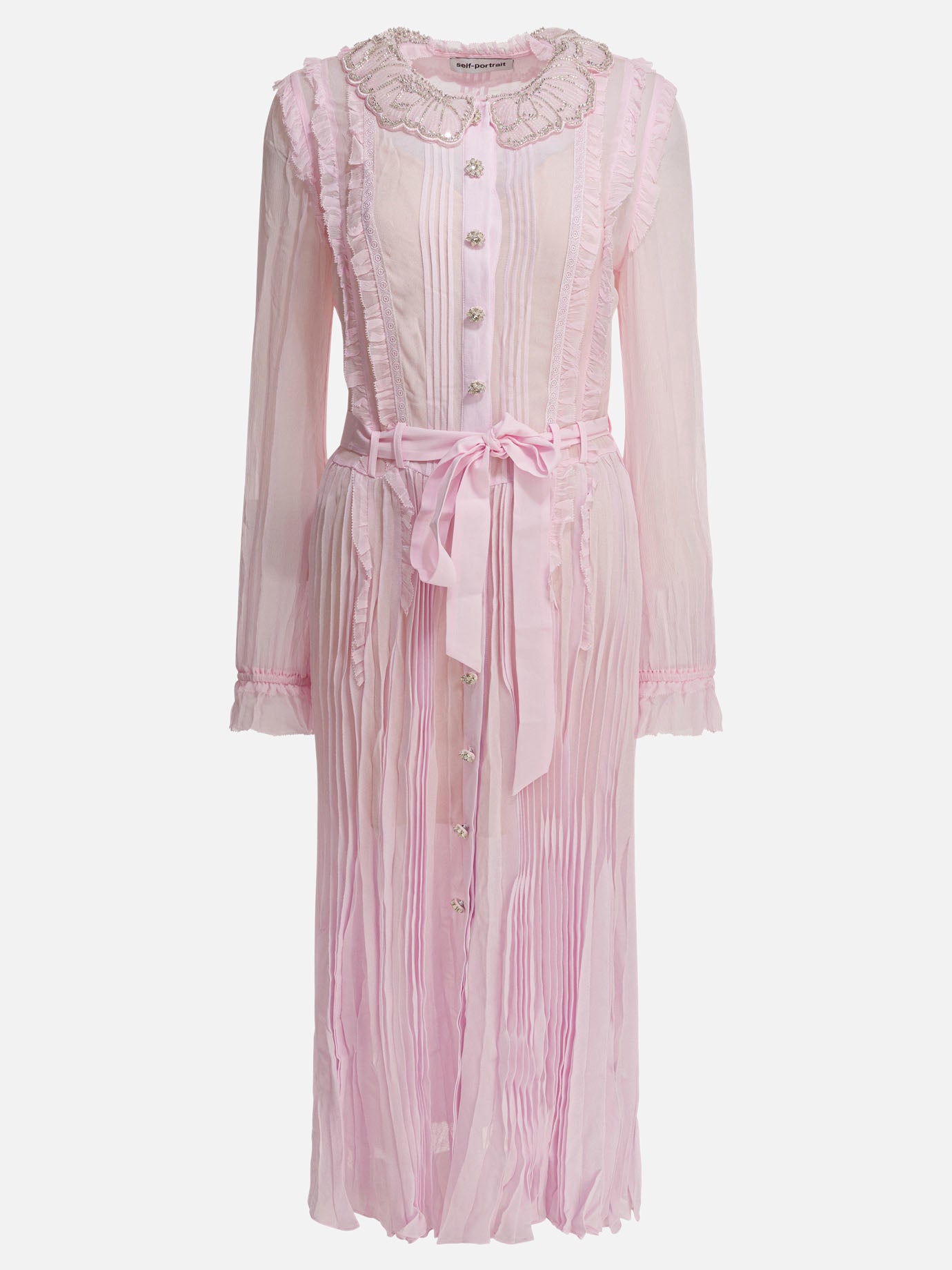 Midi dresses Solid colour  Pink - Self-portrait Women | PLP | Replica Handbags  
