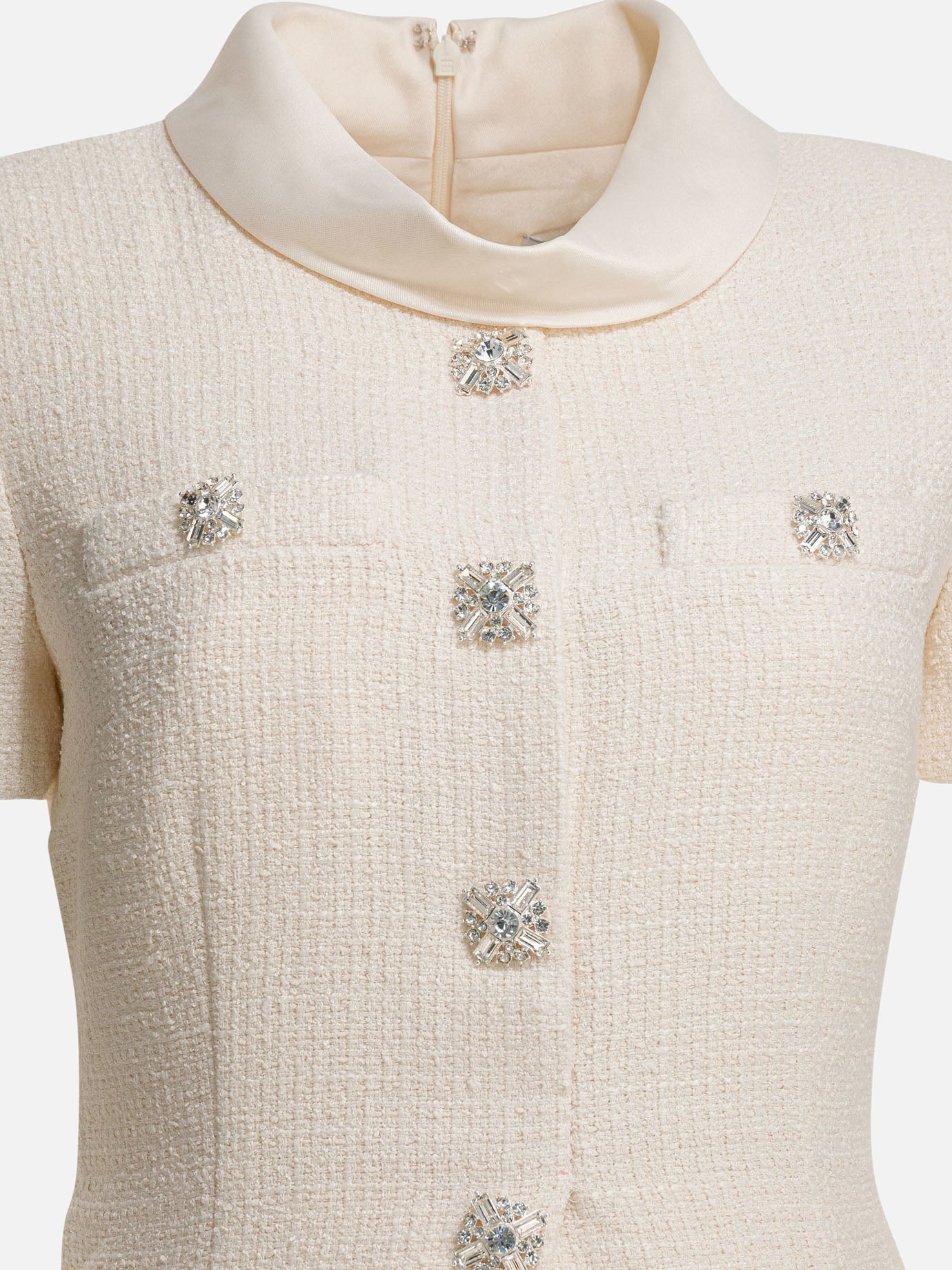 Midi dresses Solid colour  White - Self-portrait Women | PDP | Replica Handbags  | Zoom-Modal_3
