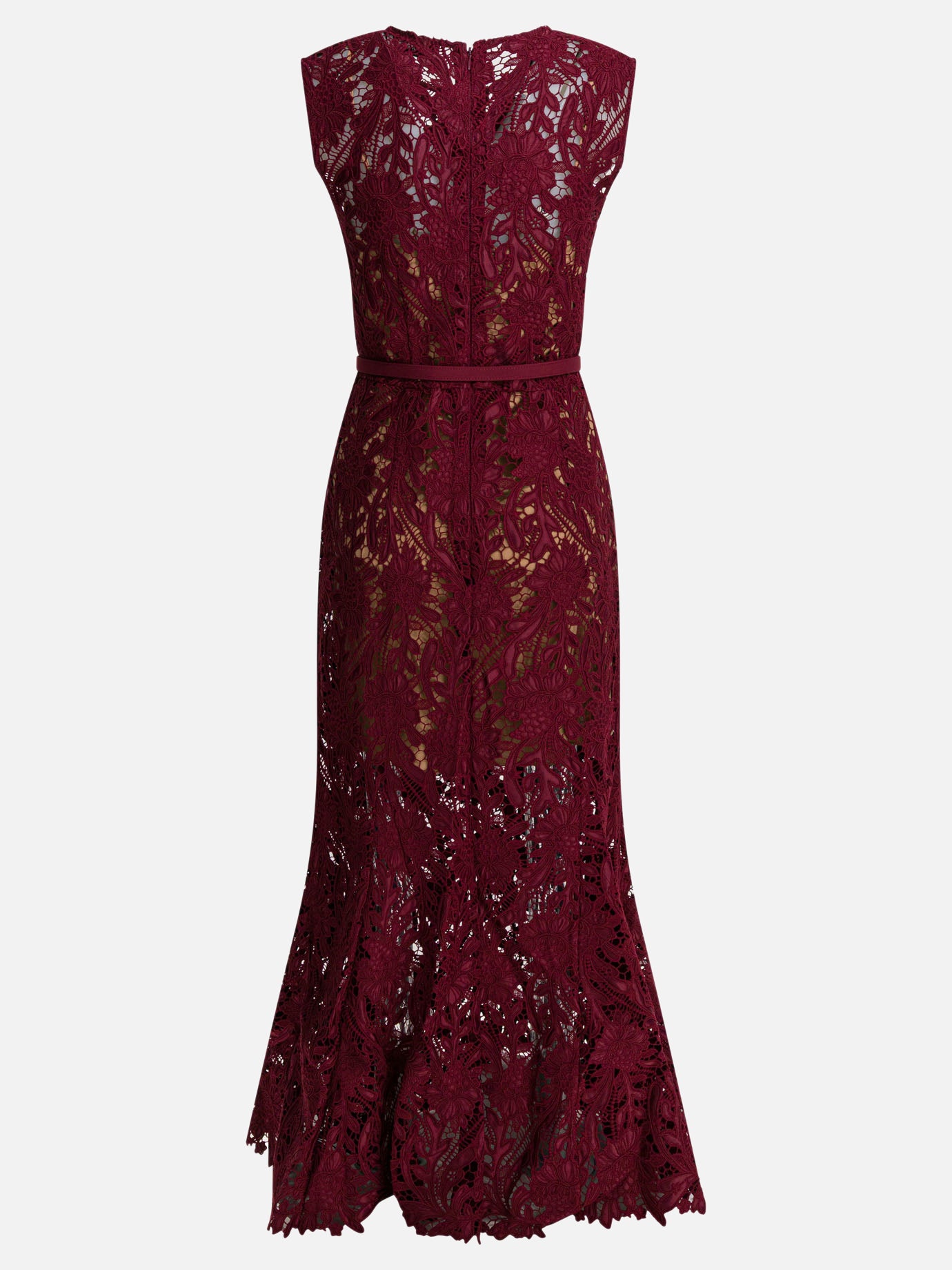 Midi dresses Solid colour  Red - Self-portrait Women | PDP | Replica Handbags  | thumbnail_2