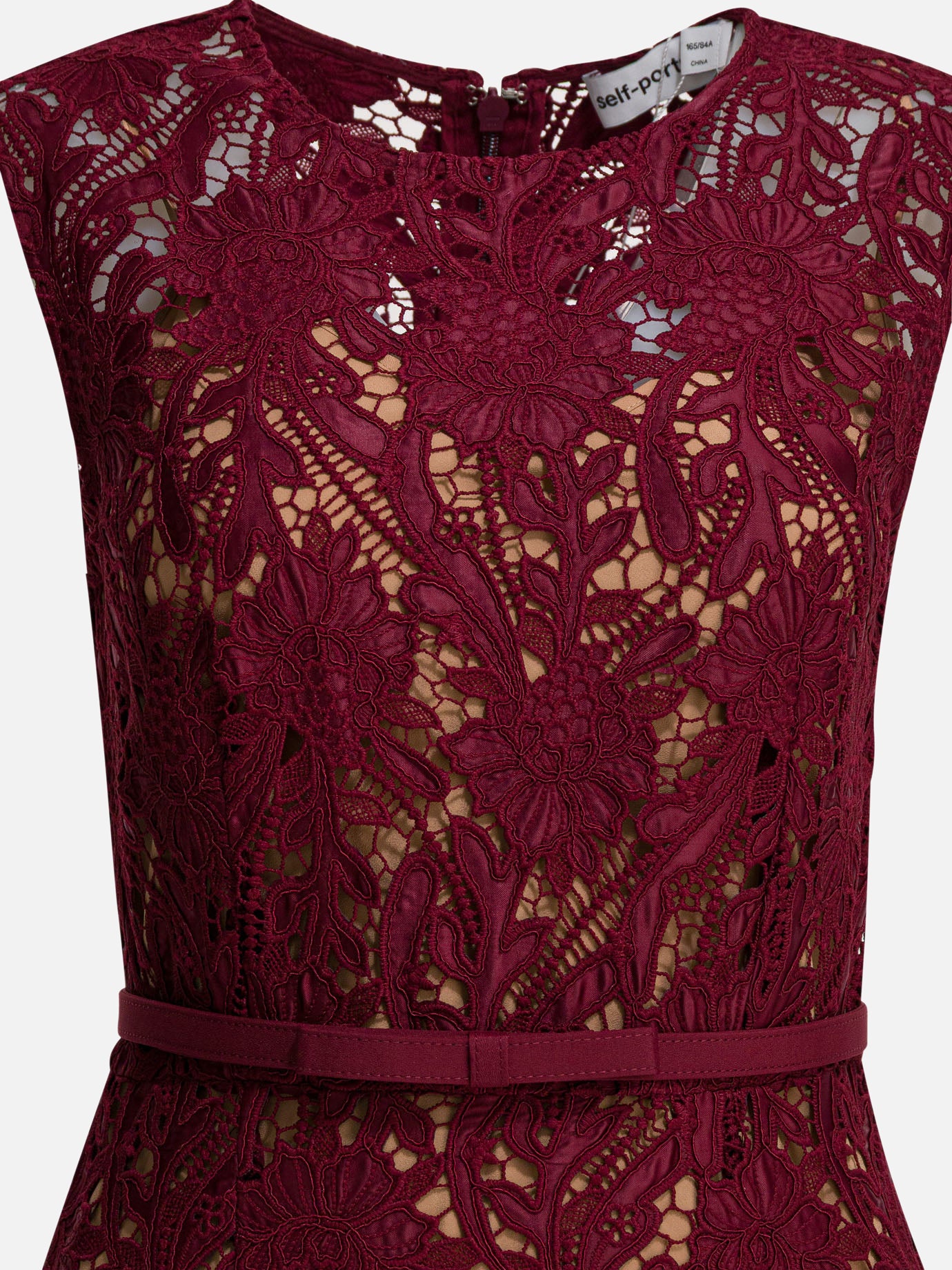 Midi dresses Solid colour  Red - Self-portrait Women | PDP | Replica Handbags  | thumbnail_3