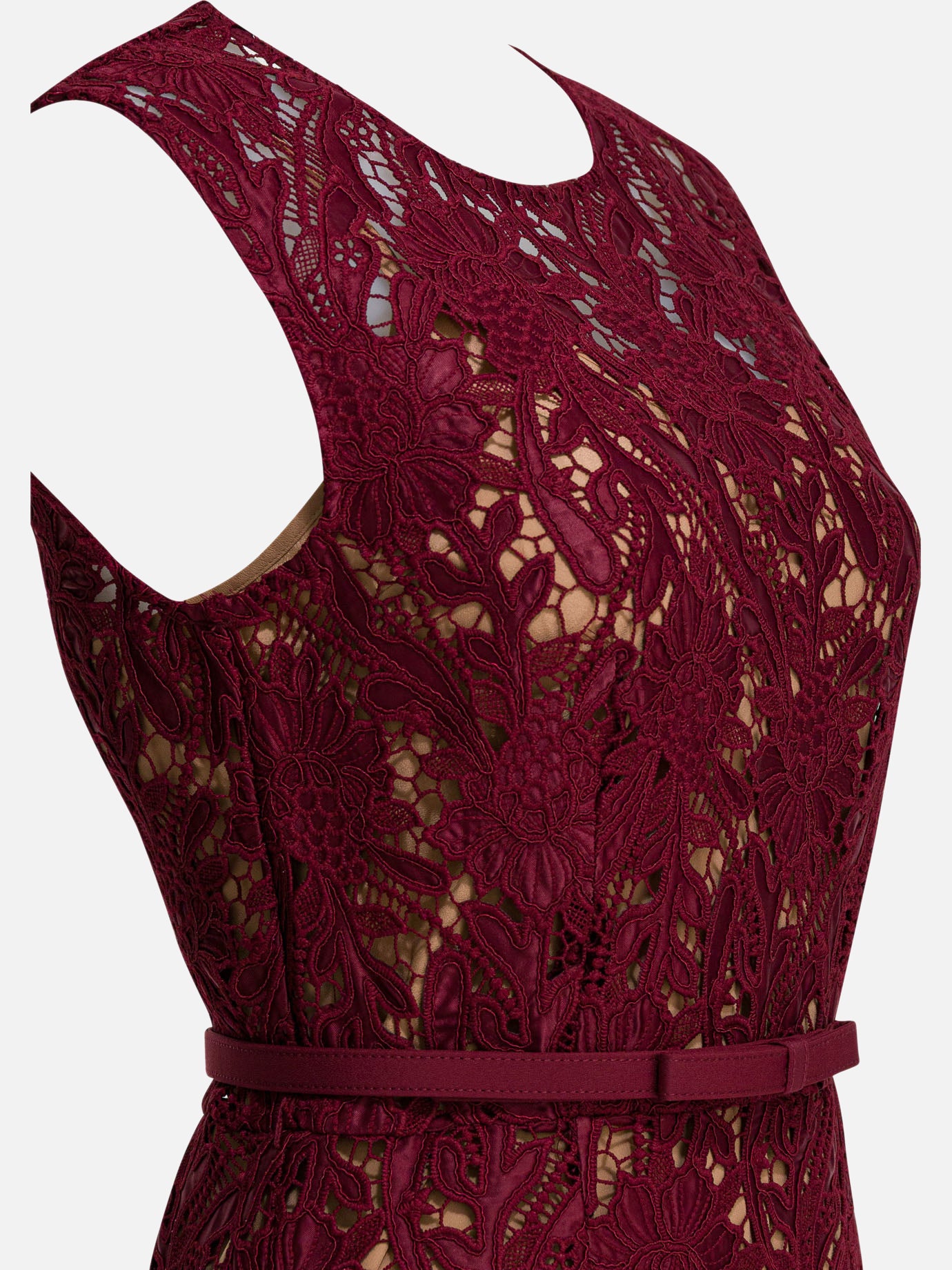 Midi dresses Solid colour  Red - Self-portrait Women | PDP | Replica Handbags  | Zoom-Modal_4
