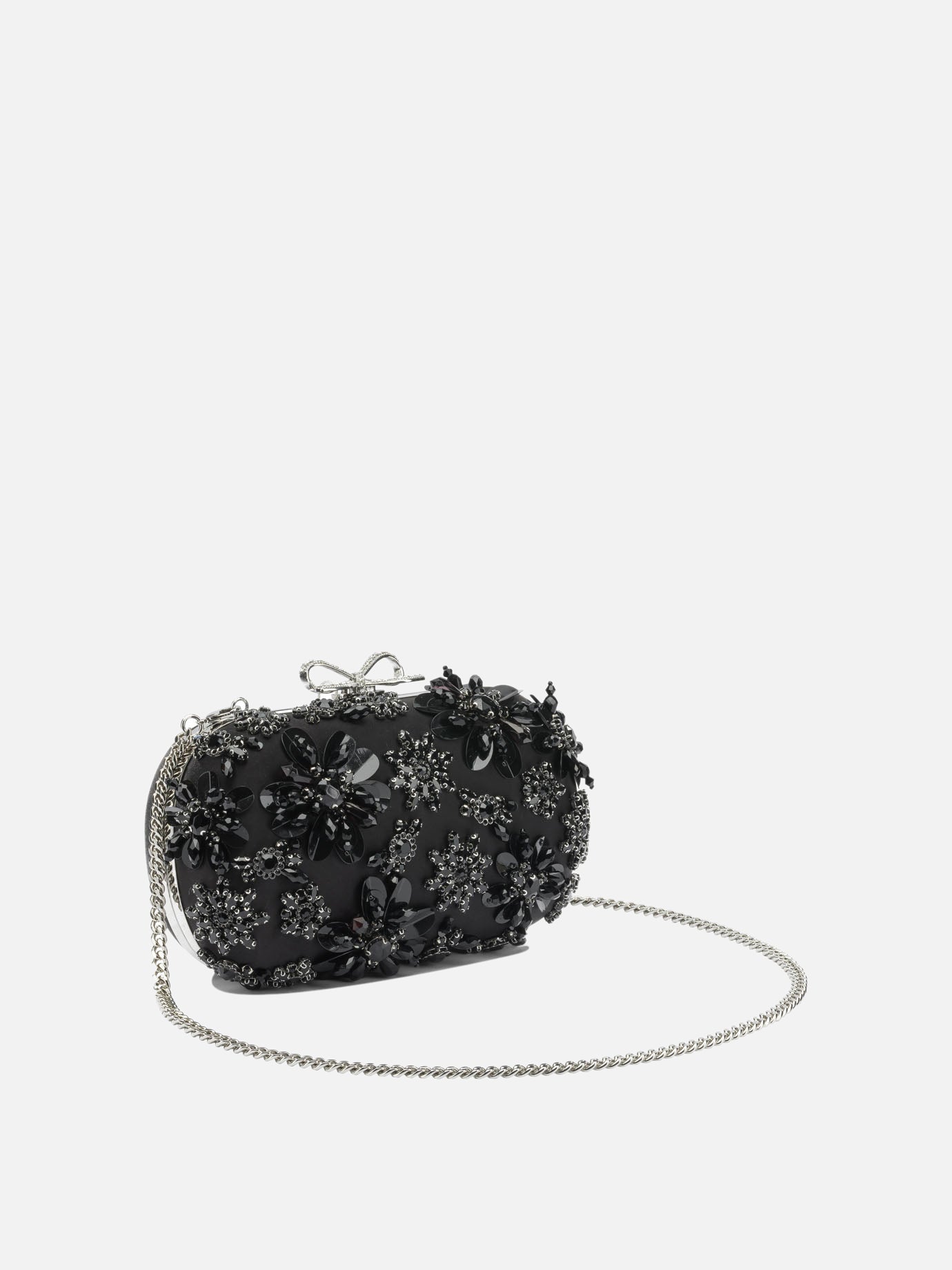 Pouch 97% polyester 3% elastane  Black - Self-portrait Women | PDP | Replica Handbags  | thumbnail_2