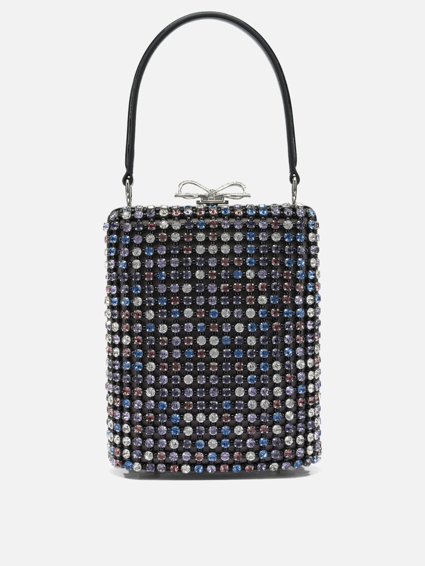 Mini bags 97% polyester 3% elastane - Other fabric: 100% polyurethane  Black - Self-portrait Women | PLP | Replica Handbags  
