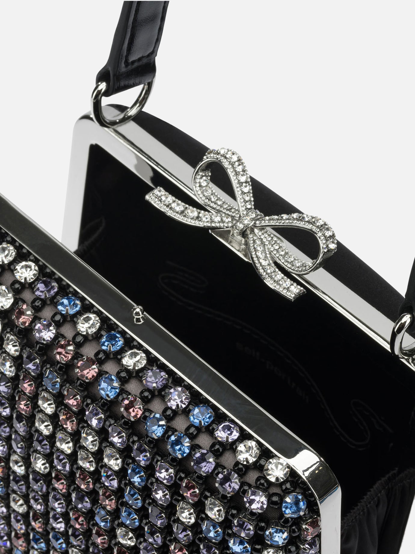 Mini bags 97% polyester 3% elastane - Other fabric: 100% polyurethane  Black - Self-portrait Women | PDP | Replica Handbags  | thumbnail_5