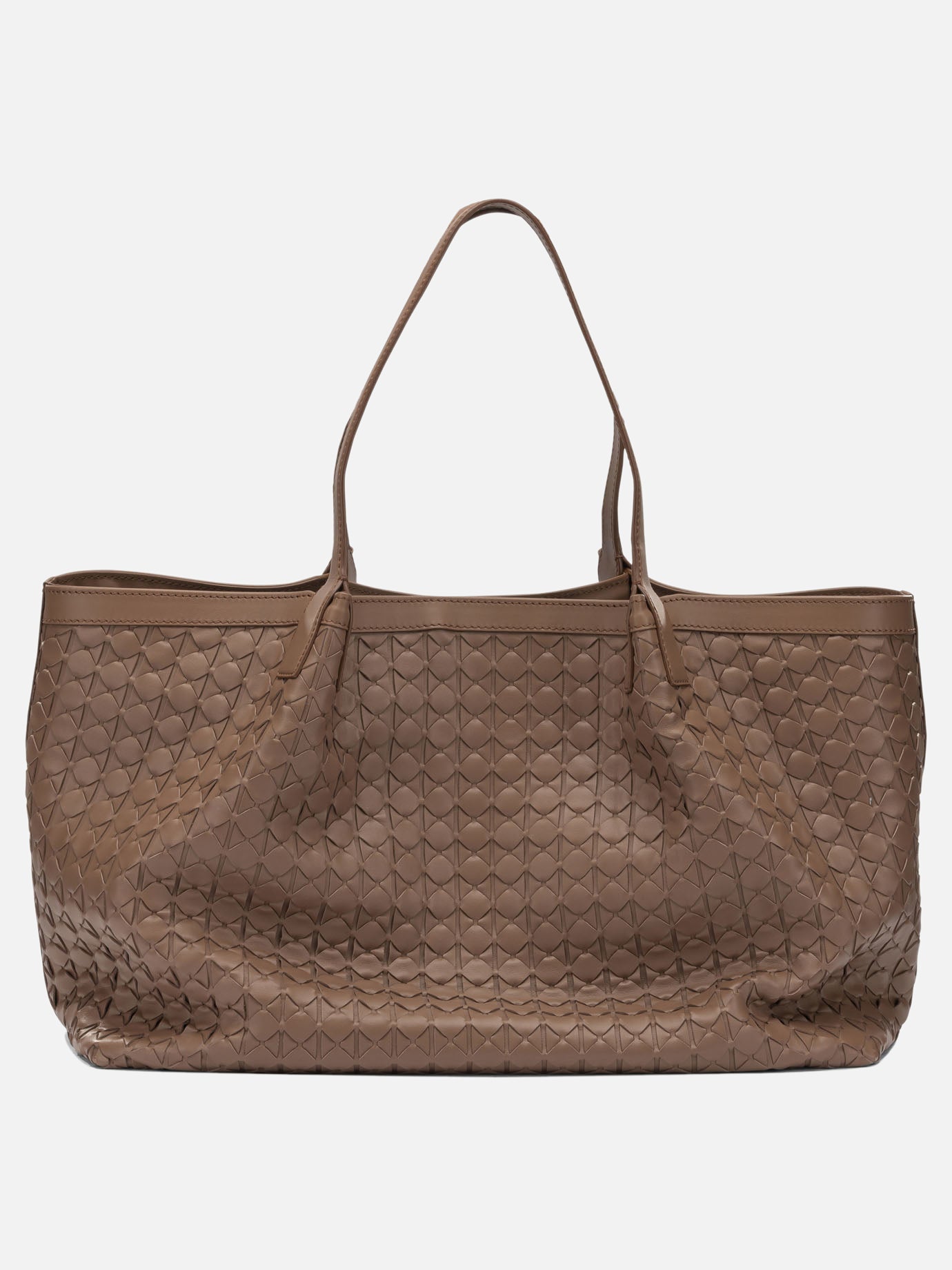 Large bags 100% nappa leather  Brown - Serapian Women | PDP | Replica Handbags  | thumbnail_3