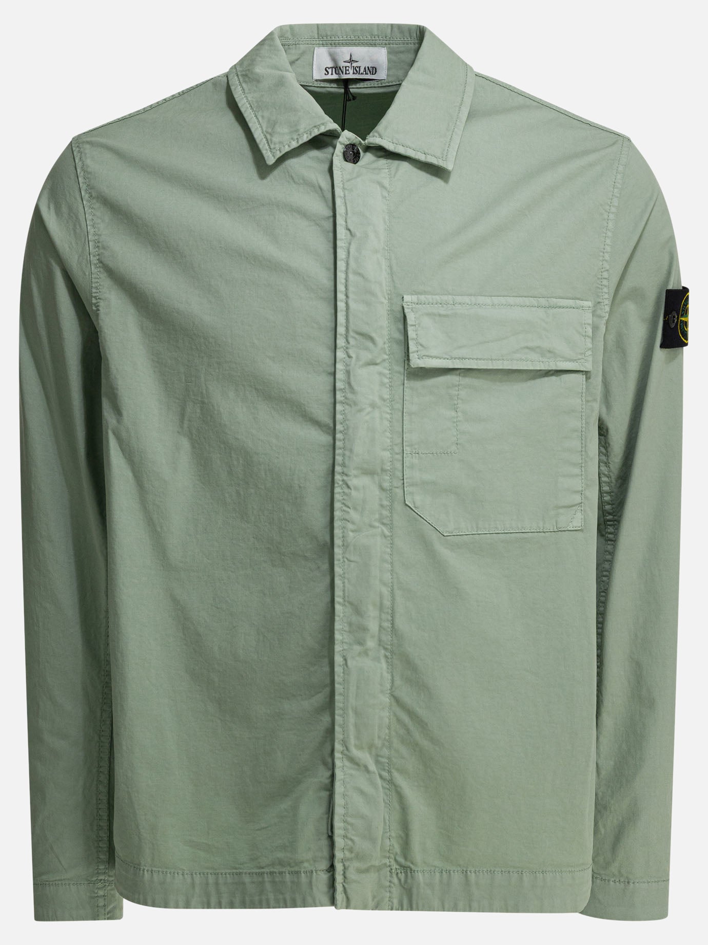 Overshirt jackets Solid colour  Green - Stone Island Men | PDP | Replica Handbags  | Zoom-Modal
