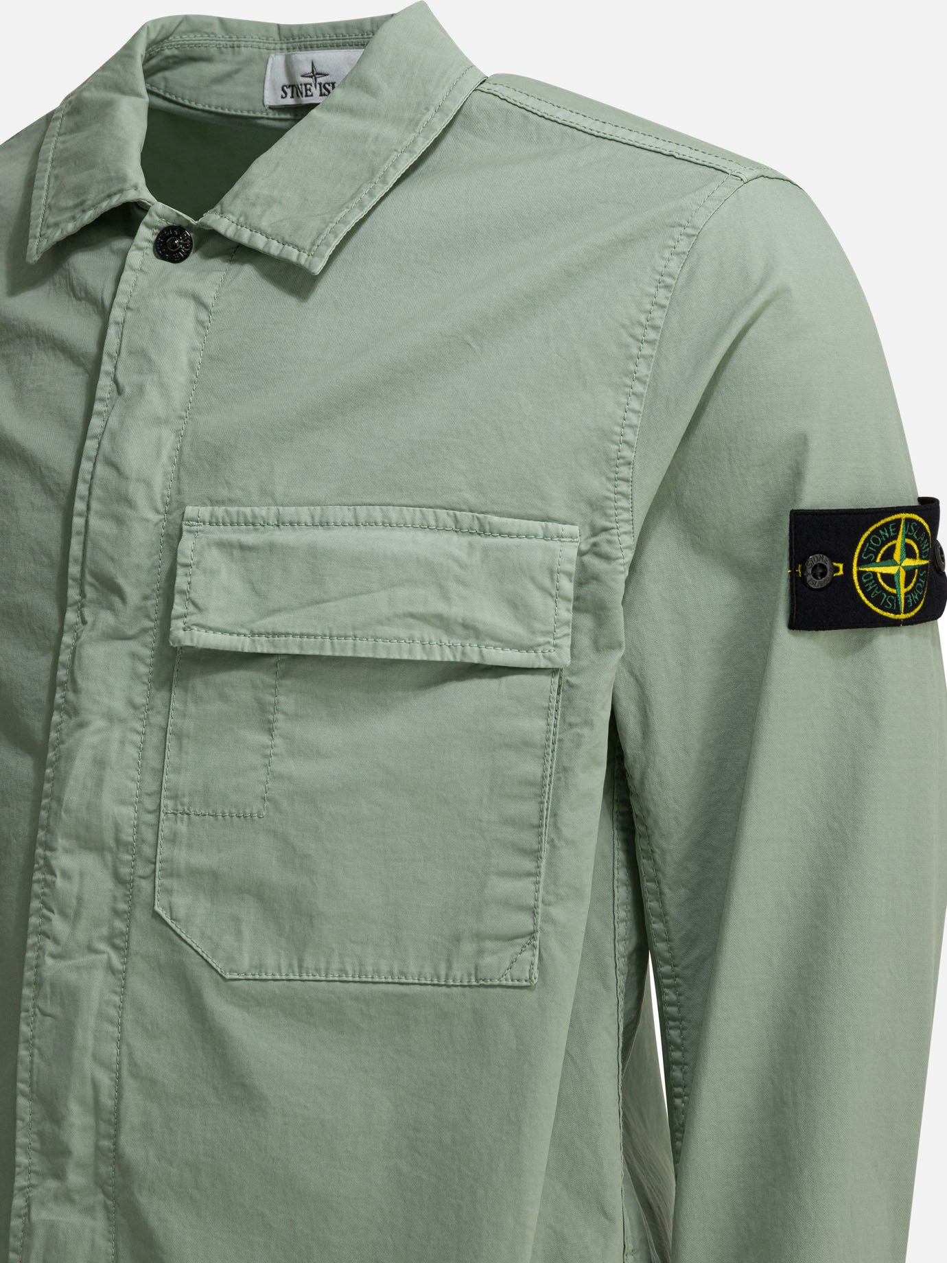Overshirt jackets Solid colour  Green - Stone Island Men | PDP | Replica Handbags  | Zoom-Modal_4
