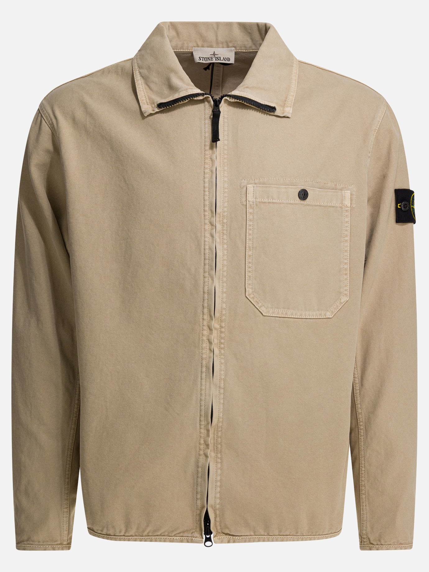Overshirt jackets Logo  Beige - Stone Island Men | PLP | Replica Handbags  

