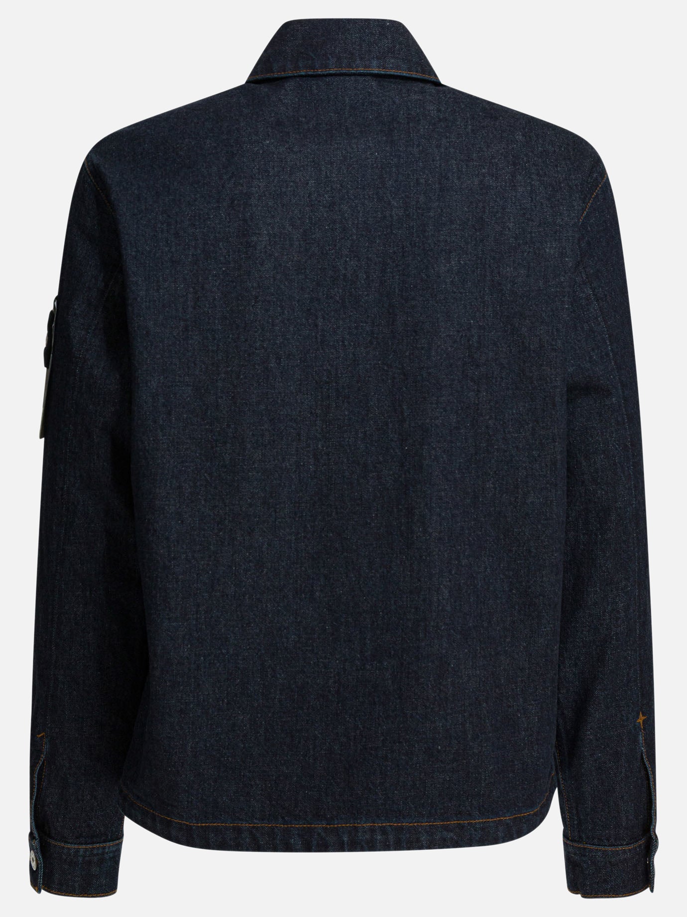 Denim jackets Solid colour  Blue - Stone Island Men | Replica Handbags  | 2
