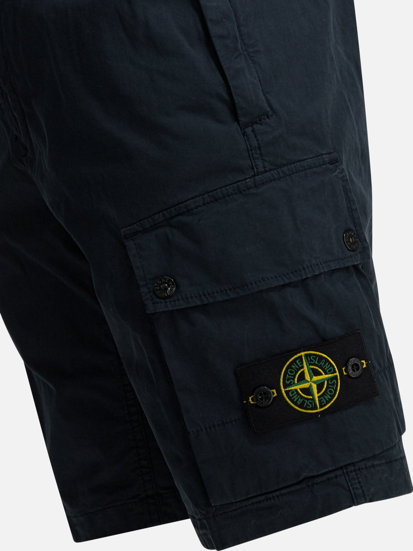 Cargo shorts Logo  Blue - Stone Island Men | PDP | Replica Handbags  | Zoom-Modal_4
