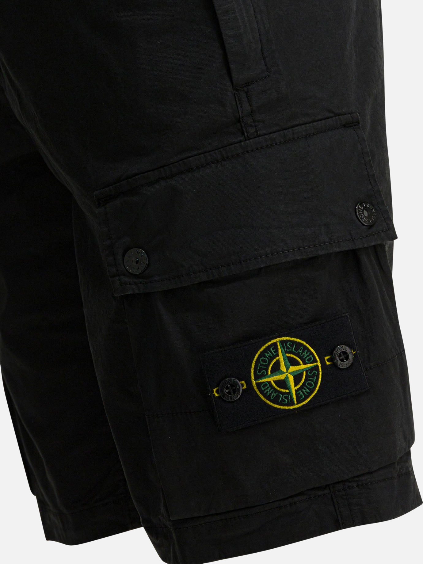 Cargo shorts Logo  Black - Stone Island Men | PDP | Replica Handbags  | Zoom-Modal_4
